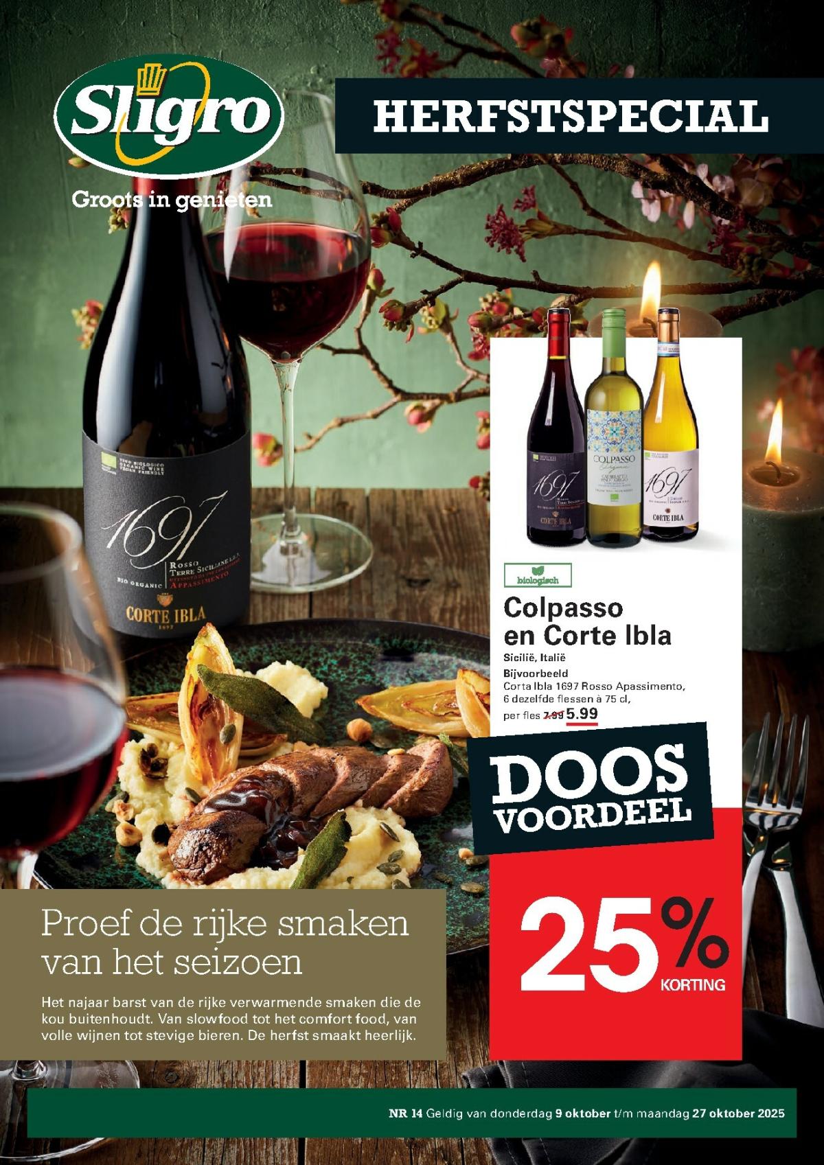 Sligro - Herfstspecial folder geldig vanaf 09-10 t/m 27-10