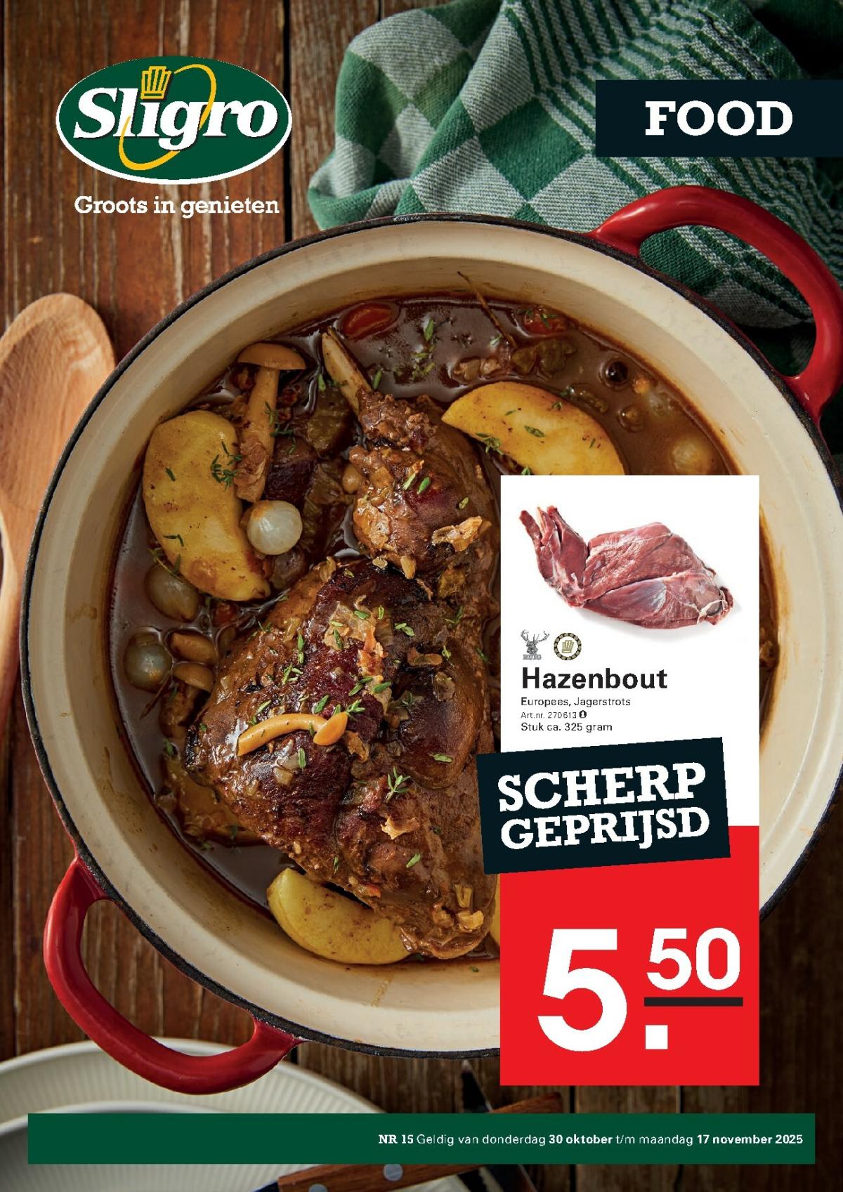 De Sligro - Food folder geldig vanaf 30-10 t/m 17-11