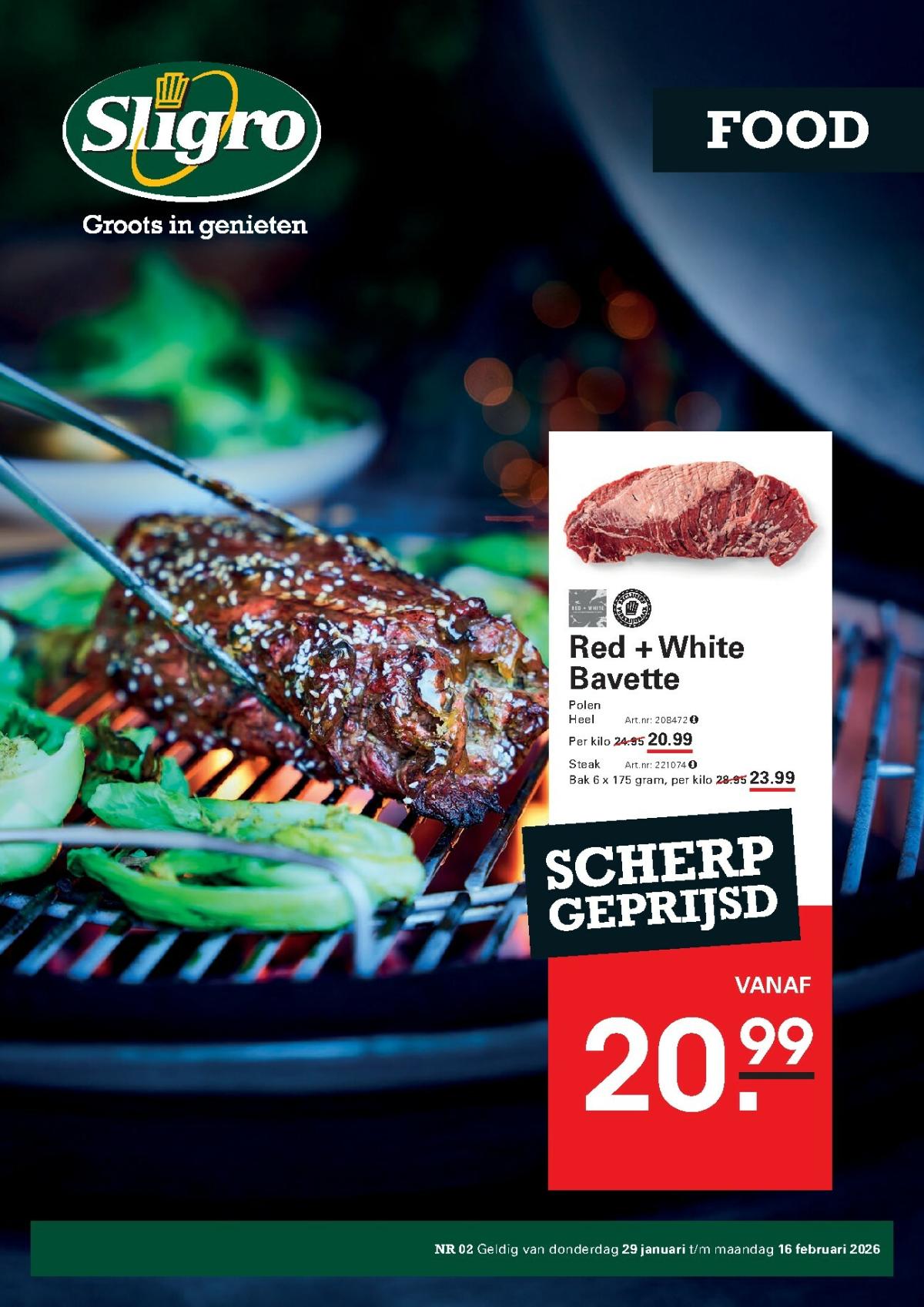 De Sligro - Food folder geldig vanaf 29-01 t/m 16-02