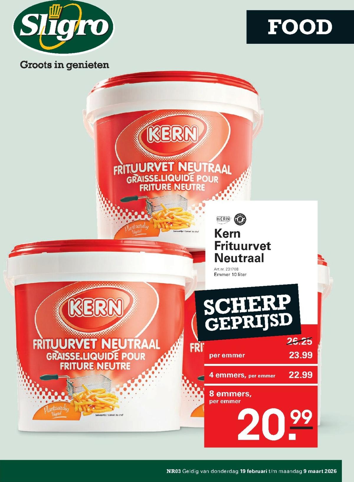 De Sligro folder geldig vanaf 19-02-2026 t/m 09-03-2026