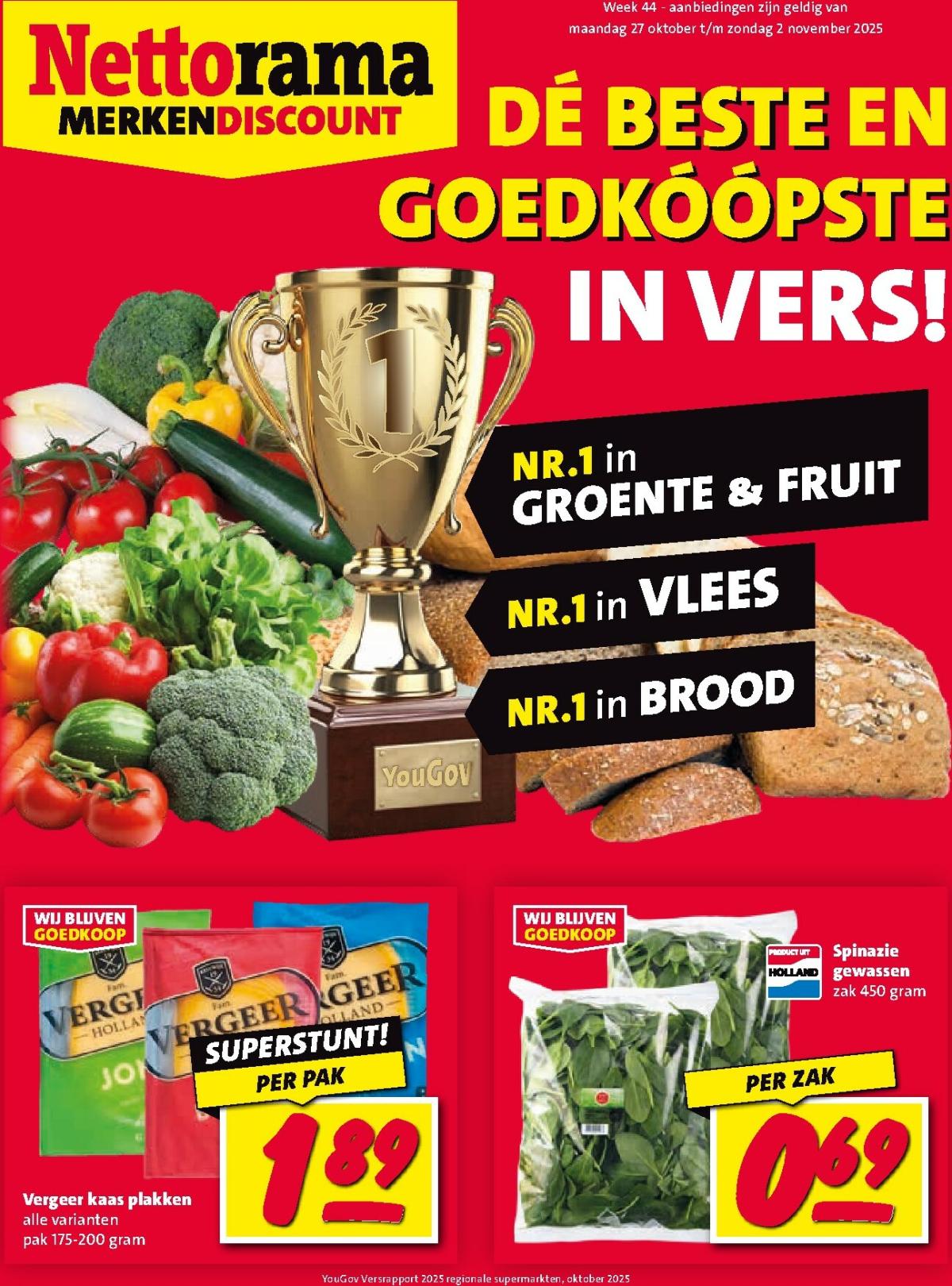 De Nettorama folder geldig vanaf 27-10 t/m 02-11