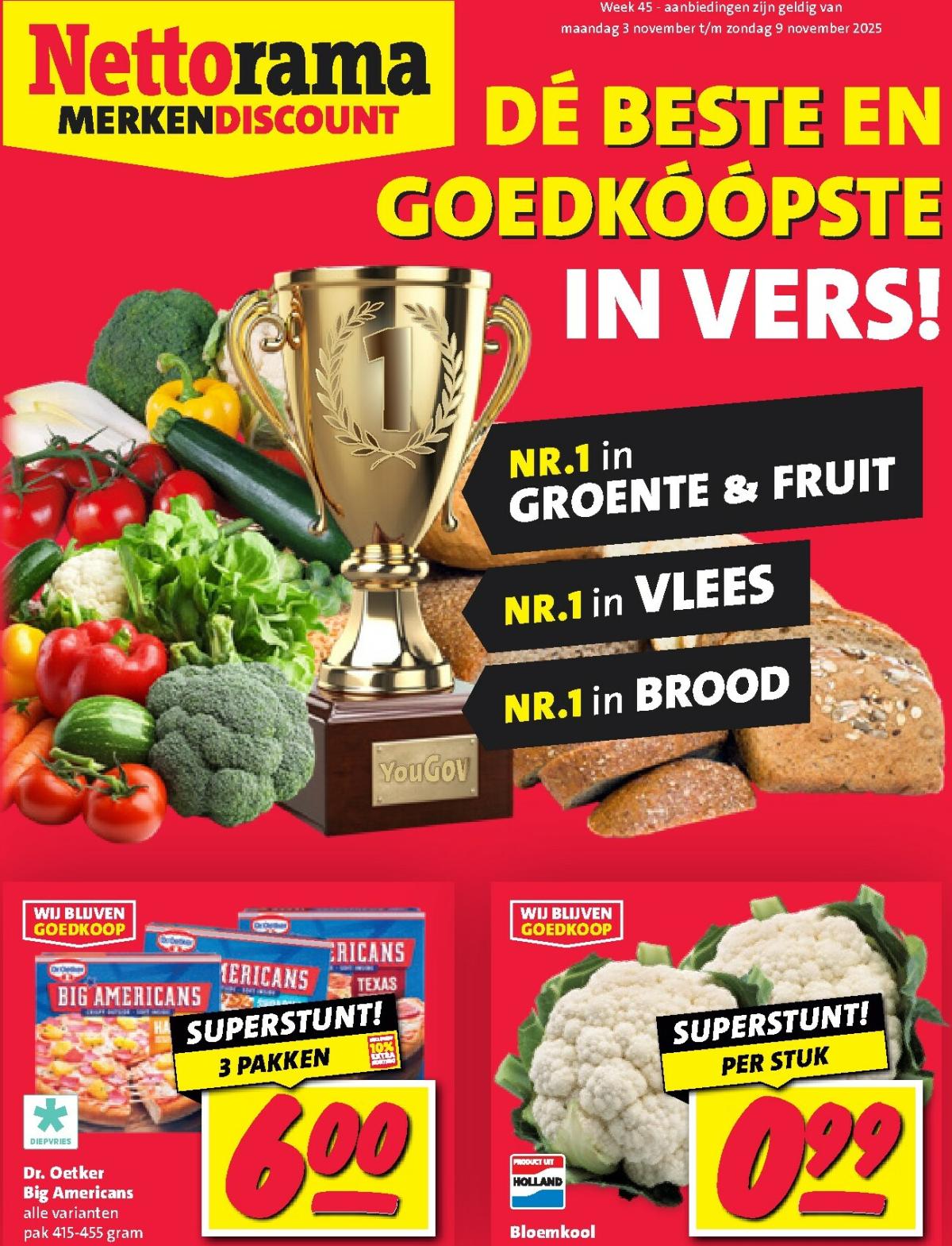 De Nettorama folder geldig vanaf 03-11 t/m 09-11