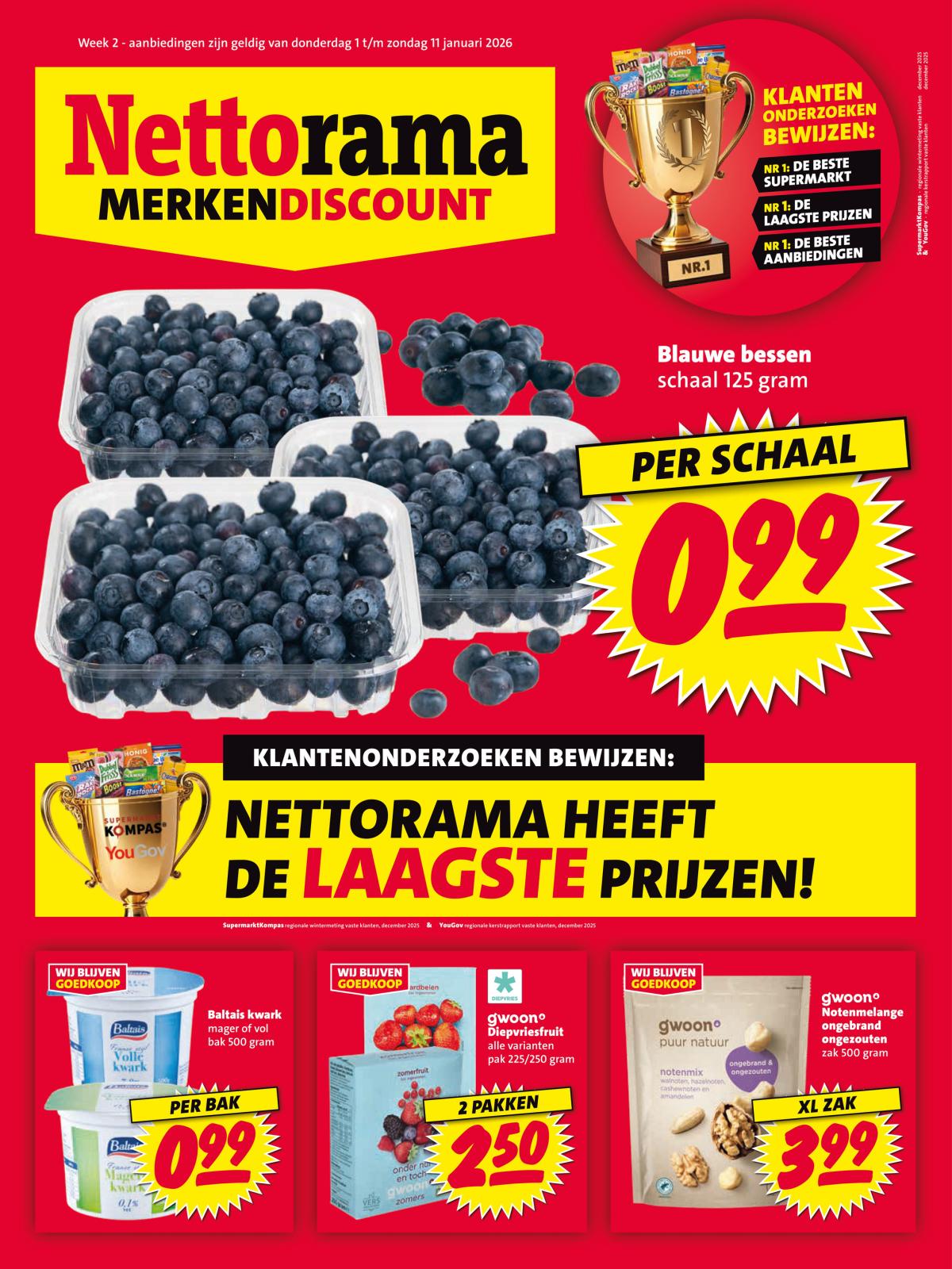 De Nettorama folder geldig vanaf 01-01 t/m 11-01