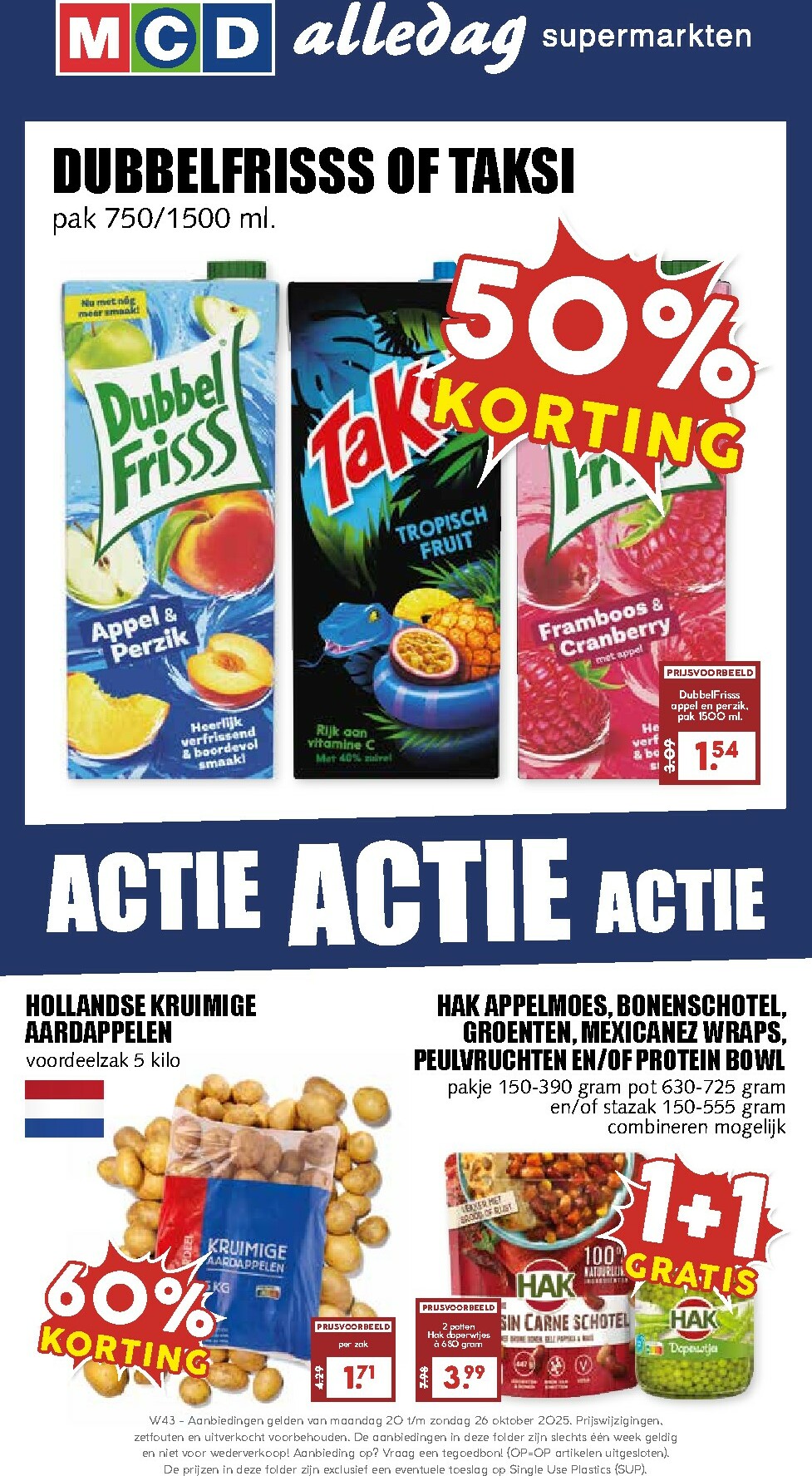 De MCD folder geldig vanaf 20-10 t/m 26-10