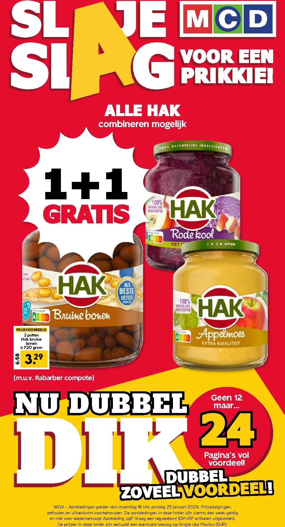 De MCD folder geldig vanaf 19-01 t/m 25-01