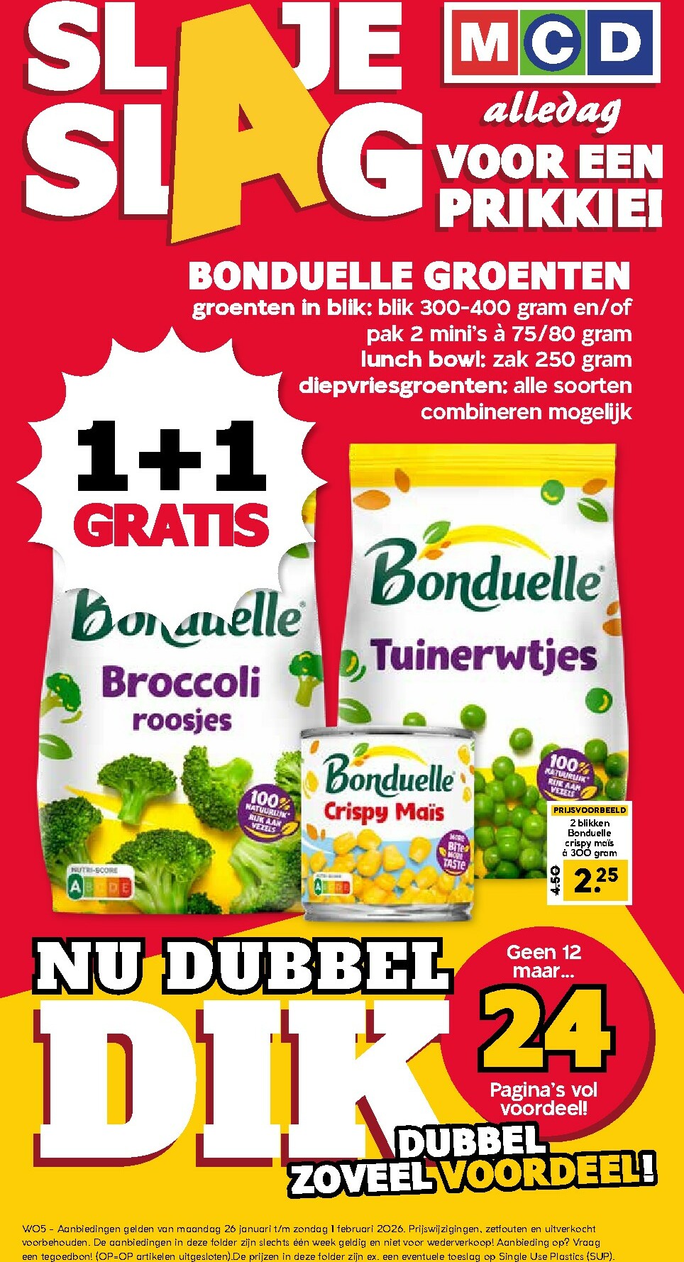 De MCD folder geldig vanaf 26-01 t/m 01-02