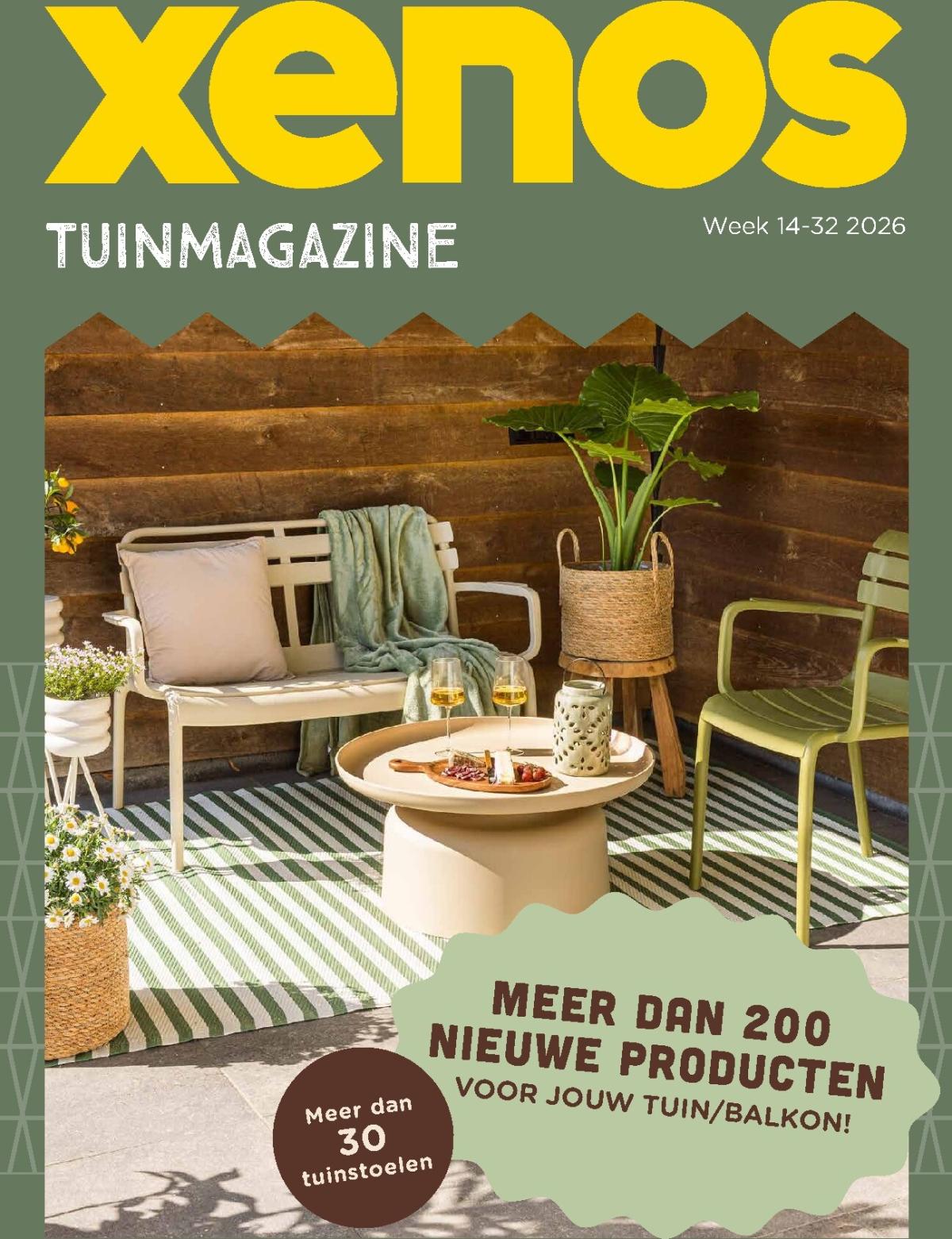 De Xenos - Tuinmagazine folder geldig vanaf 30-03-2026 t/m 09-08-2026