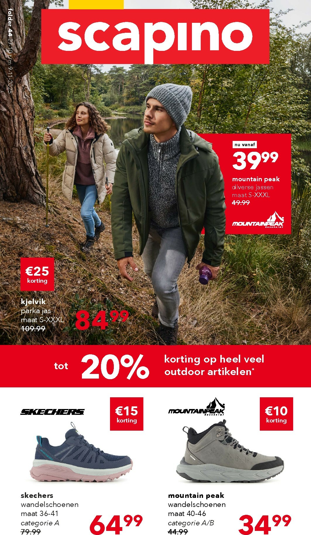 De Scapino folder geldig vanaf 27-10 t/m 09-11