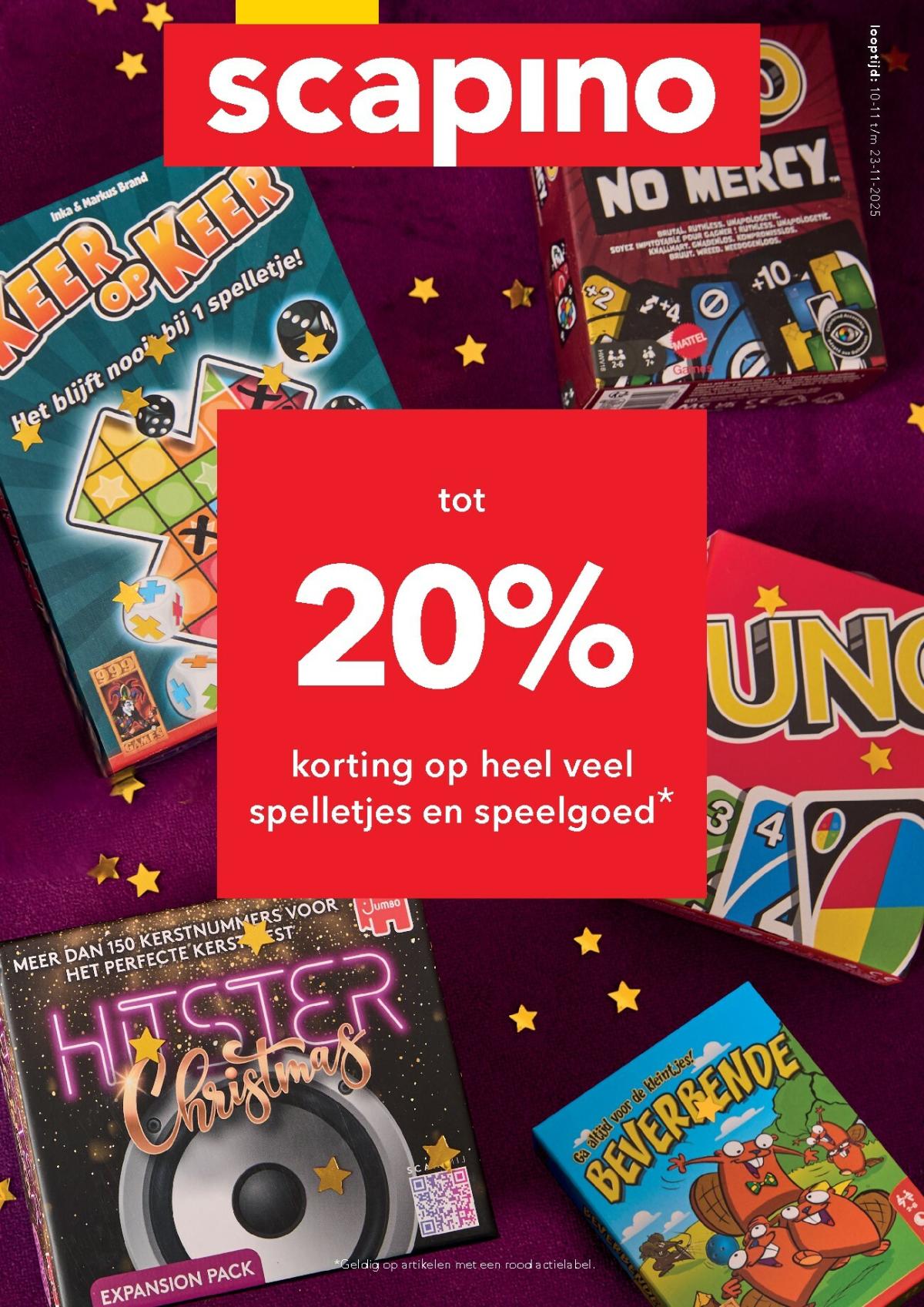 De Scapino - 20% folder geldig vanaf 10-11 t/m 23-11