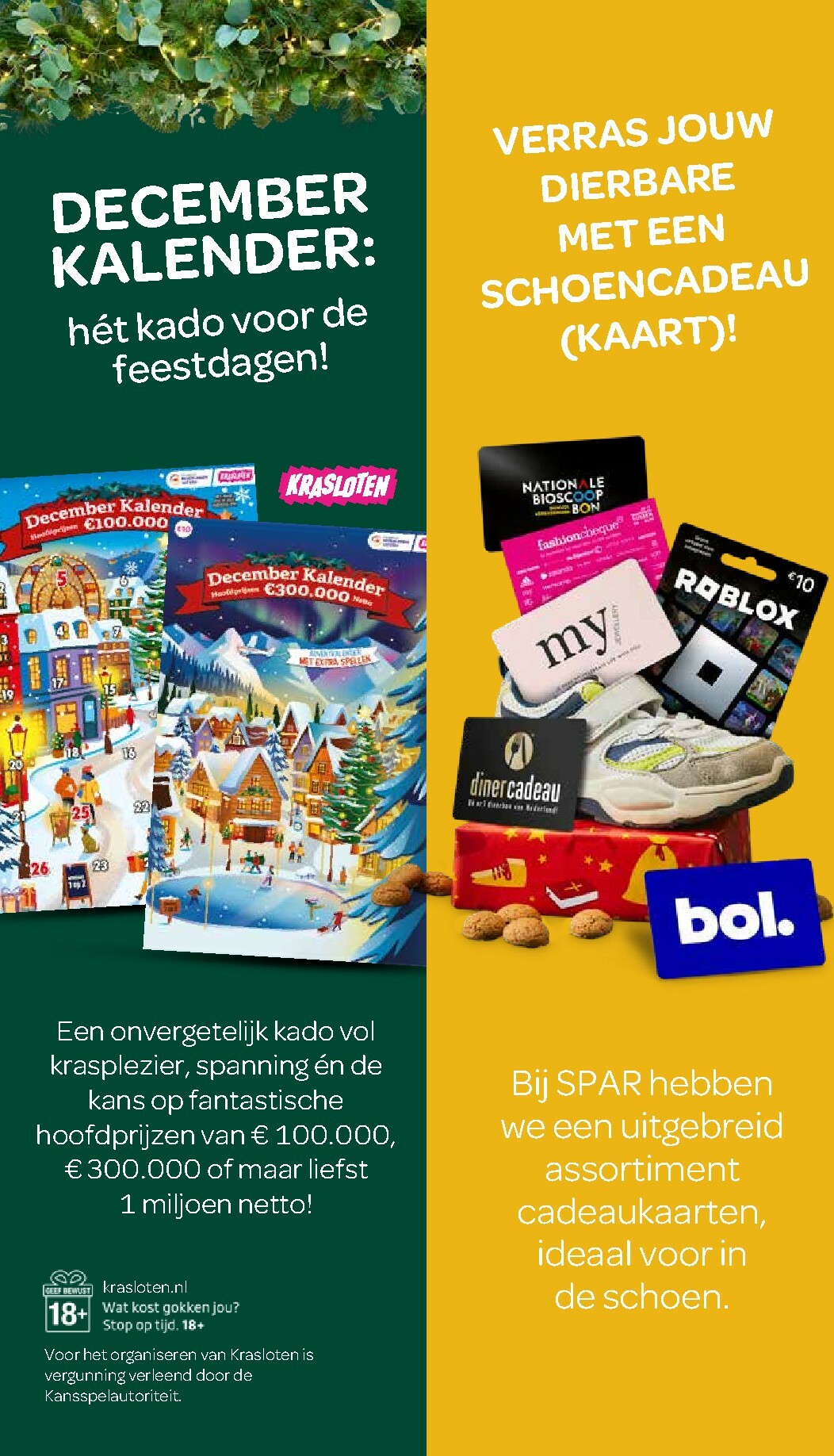 De SPAR folder geldig vanaf 20-11 t/m 03-12