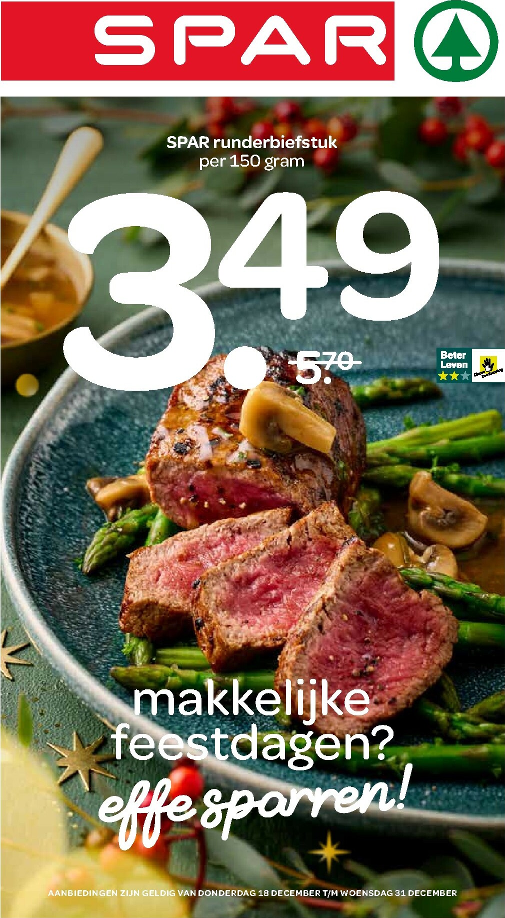 De SPAR folder geldig vanaf 18-12 t/m 31-12