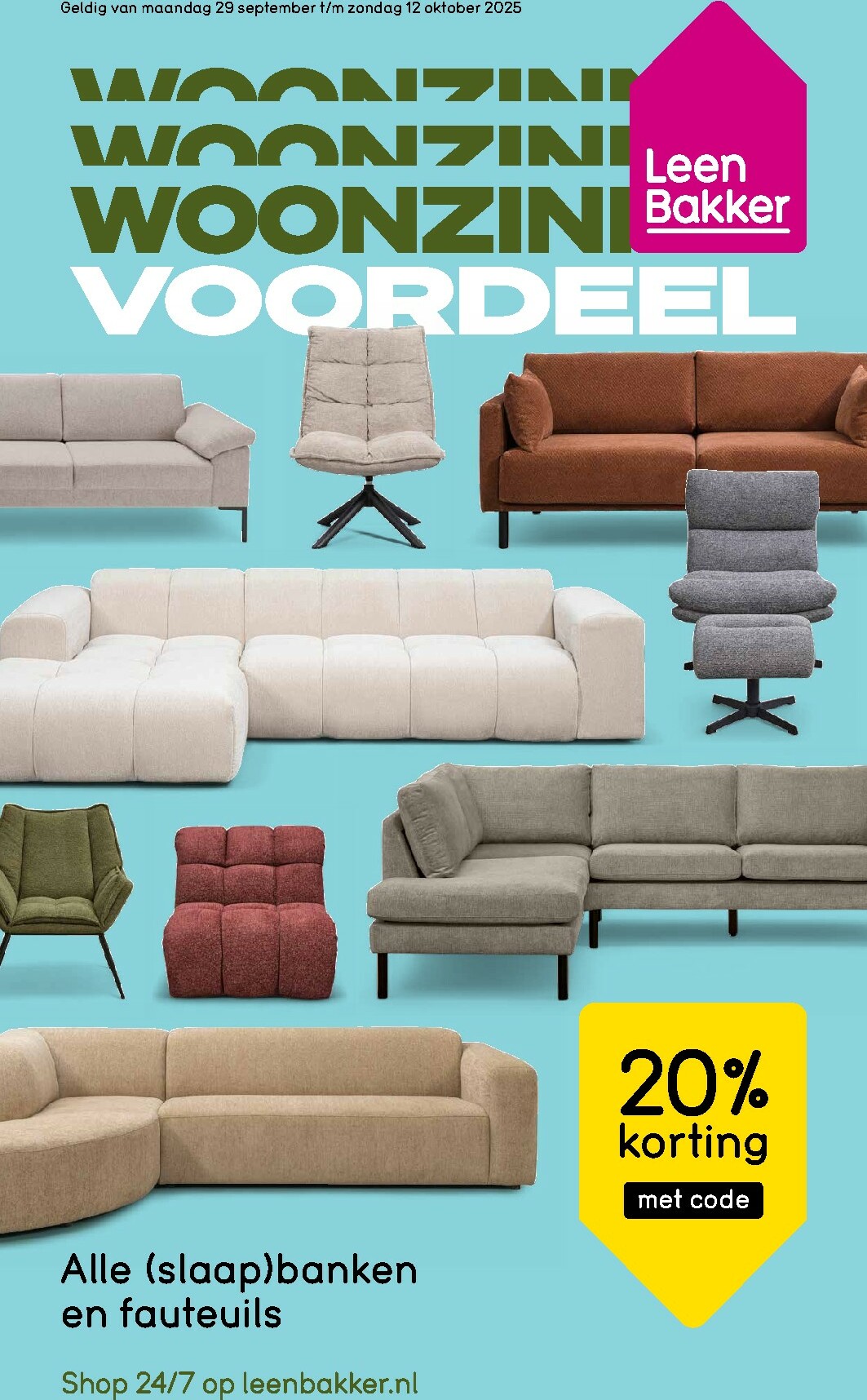 Leen Bakker folder geldig vanaf 29-09 t/m 12-10