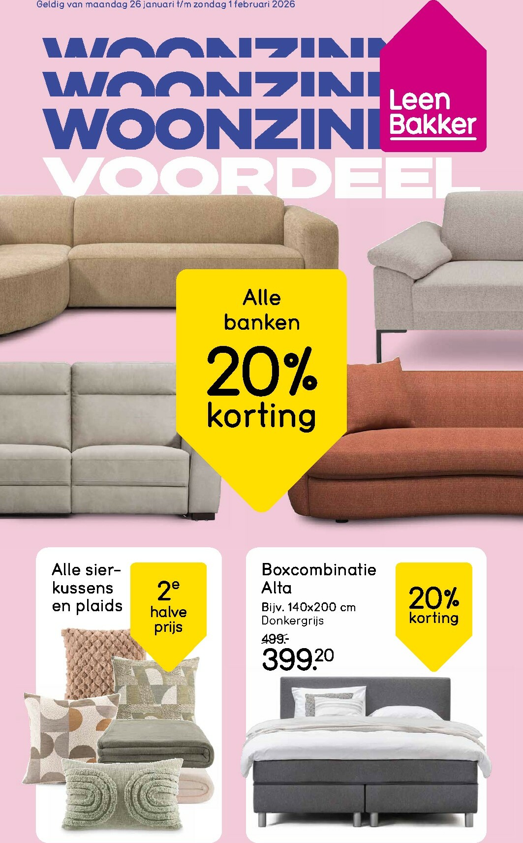 De Leen Bakker folder geldig vanaf 26-01 t/m 01-02