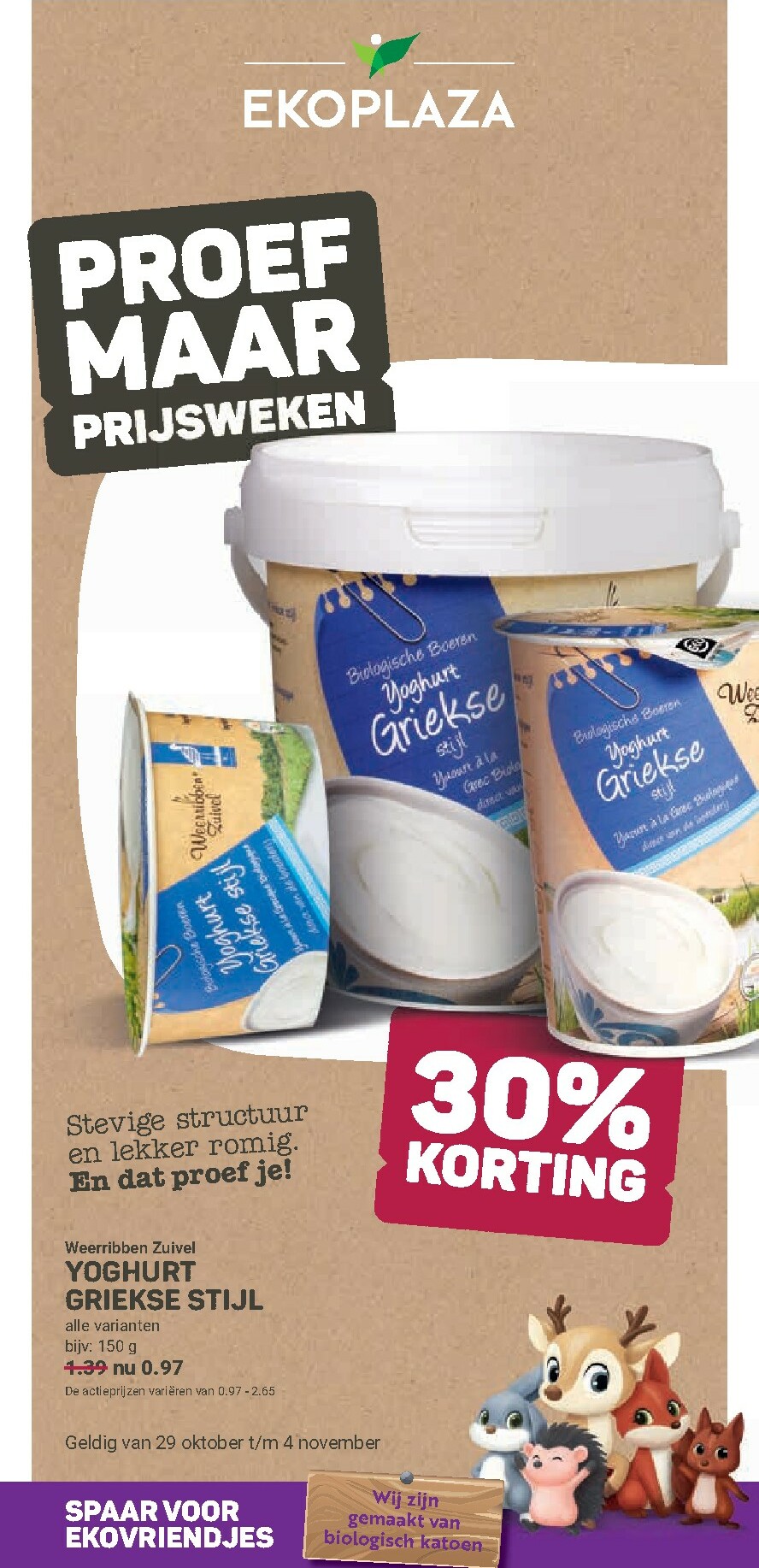 De Ekoplaza folder geldig vanaf 29-10 t/m 04-11