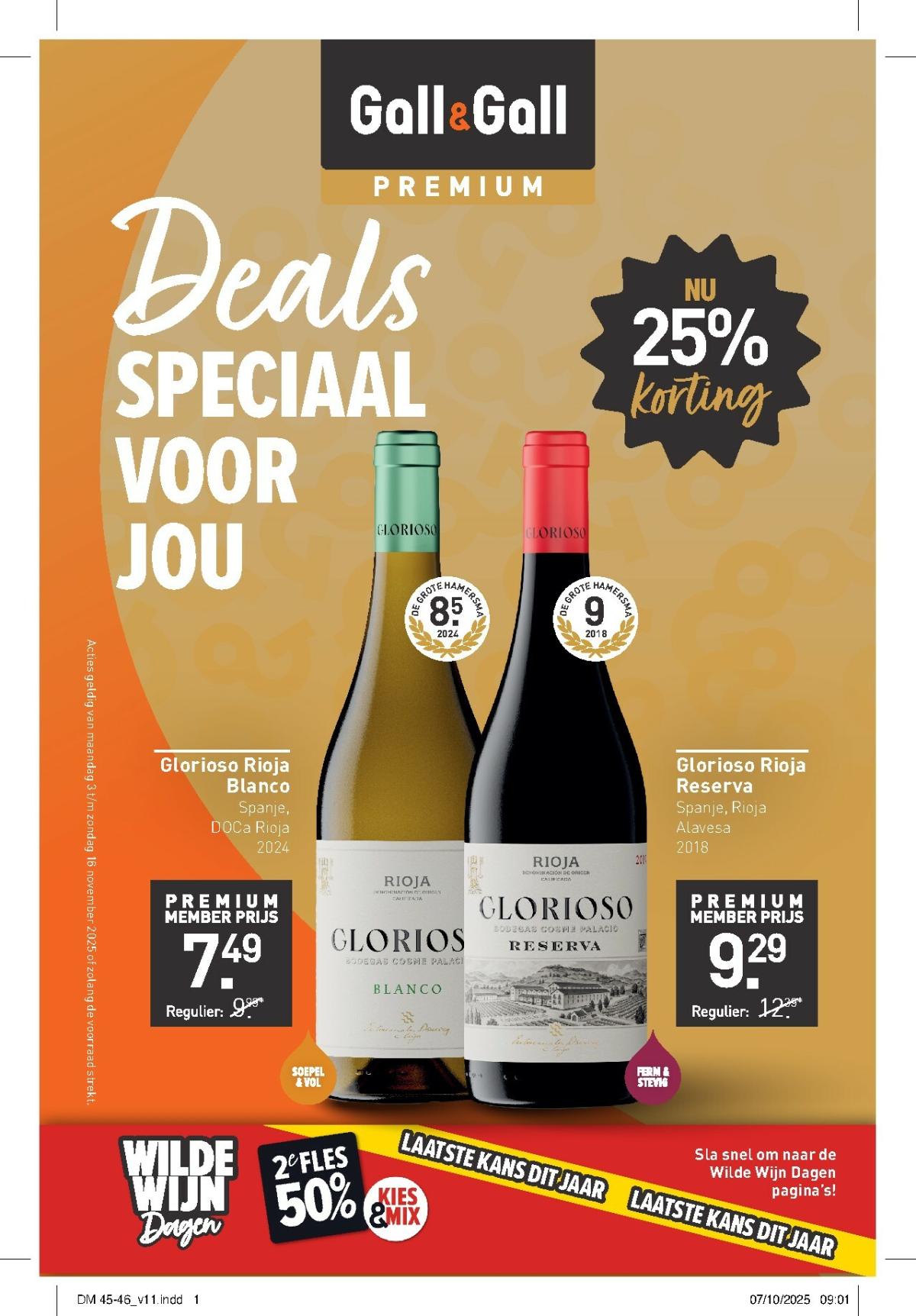 De Gall&Gall Premium folder geldig vanaf 03-11 t/m 16-11