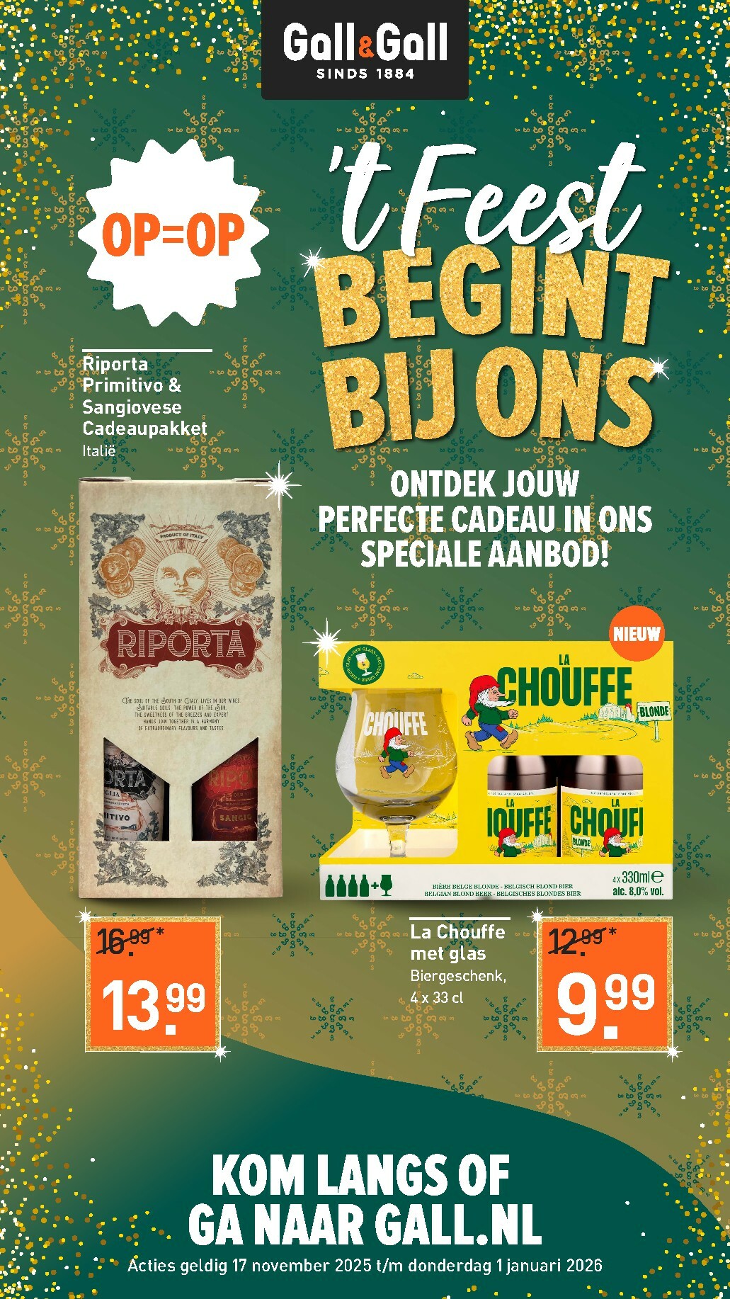 De Gall&Gall - Feest folder geldig vanaf 17-11 t/m 01-01