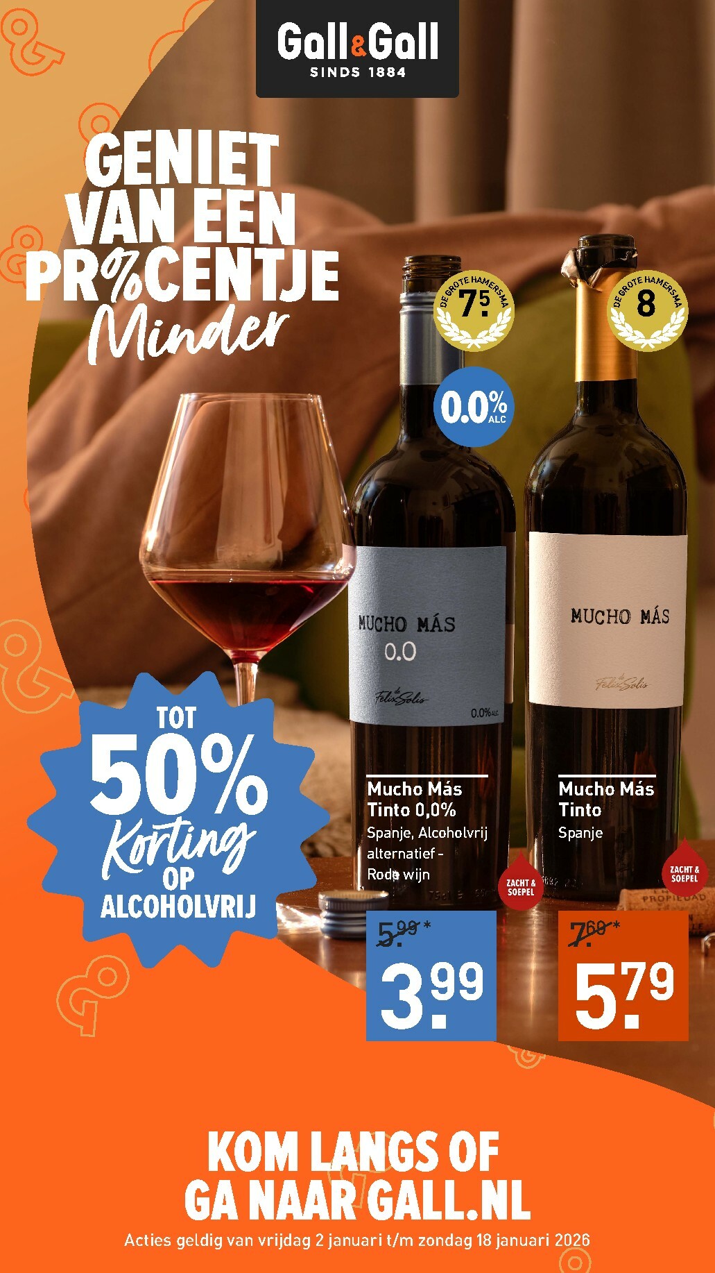 De Gall&Gall folder geldig vanaf 02-01 t/m 18-01