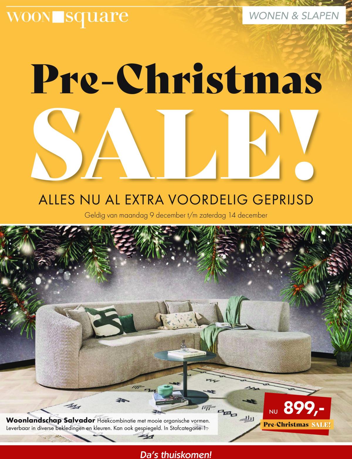 Woonsquare - Pre-Christmas Sale folder geldig vanaf 09-12 t/m 14-12