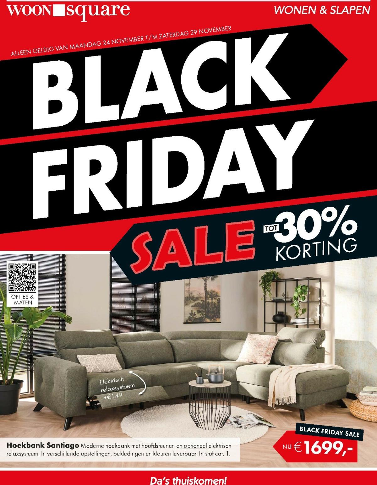 De Woonsquare - Black Friday folder geldig vanaf 24-11 t/m 29-11