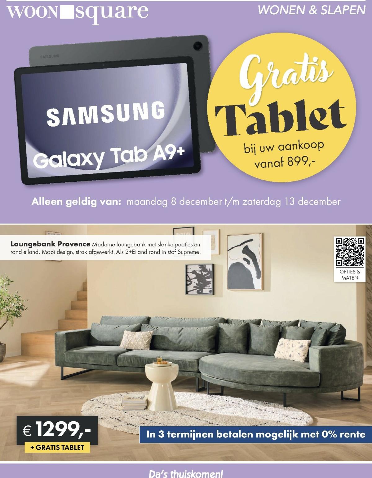 De Woonsquare folder geldig vanaf 08-12 t/m 13-12