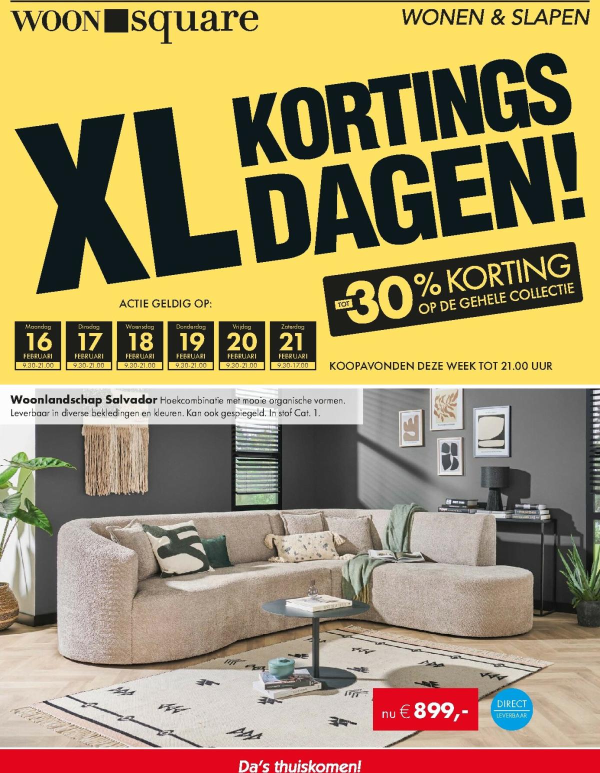 De Woonsquare folder geldig vanaf 16-02-2026 t/m 21-02-2026