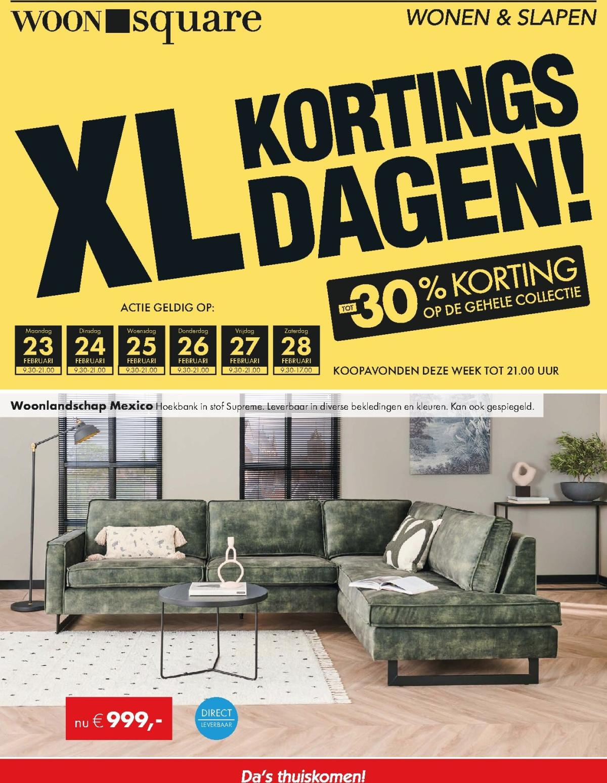 De Woonsquare folder geldig vanaf 23-02-2026 t/m 28-02-2026