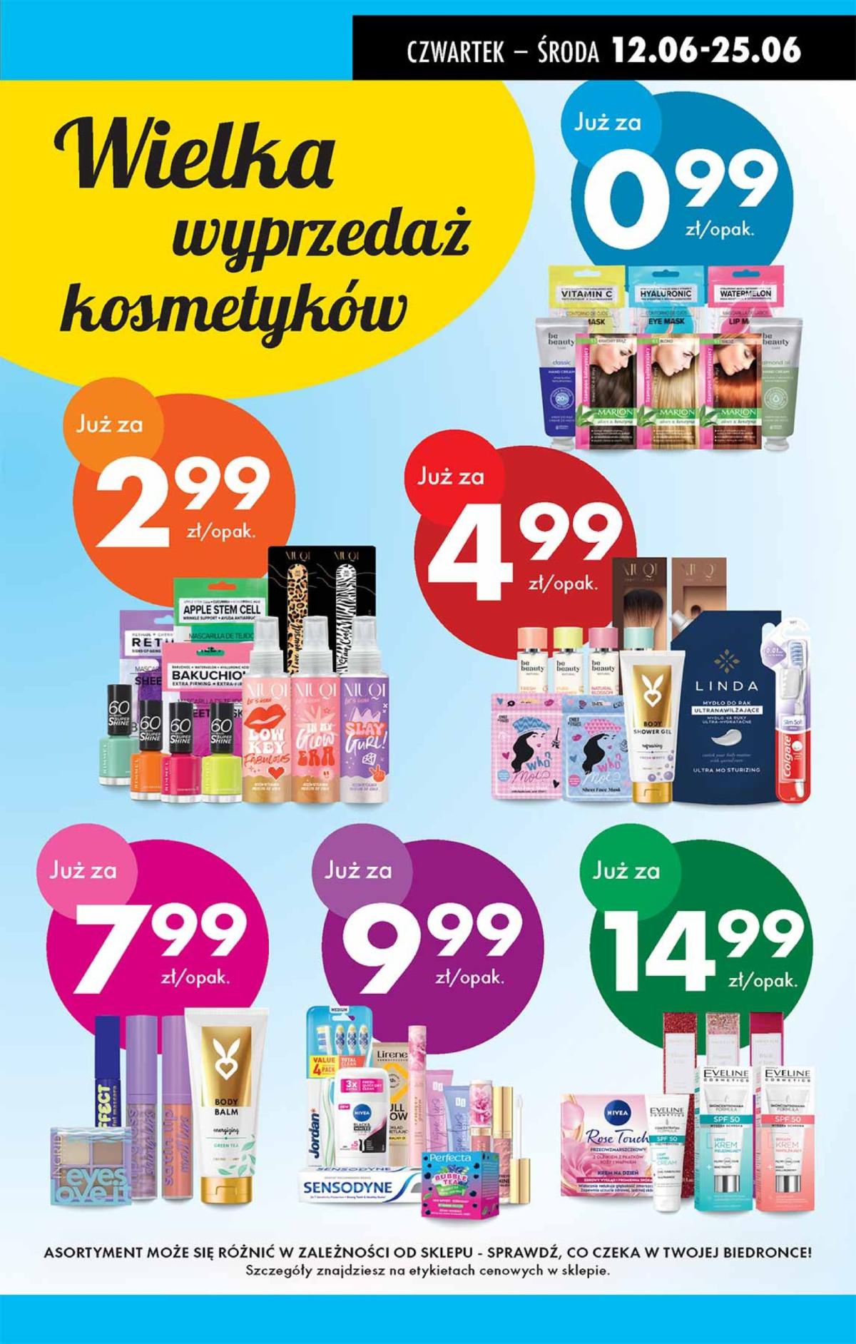 Gazetka Biedronka - Kosmetyki ważna od 12.06. - 25.06.