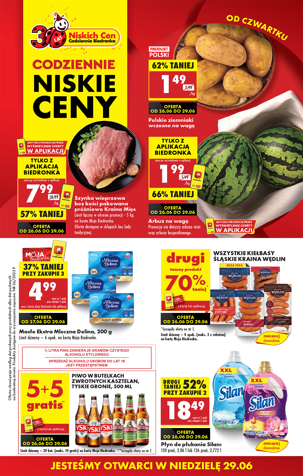 Gazetka Biedronka ważna od 26.06. - 02.07.