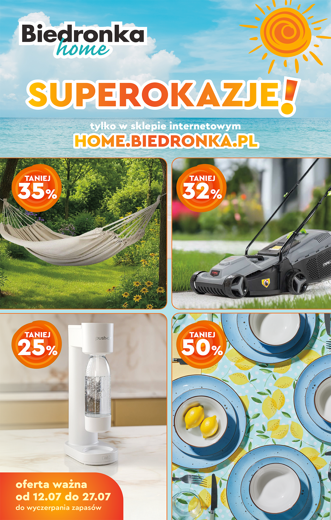 Gazetka Biedronka - Home ważna od 12.07. - 27.07.