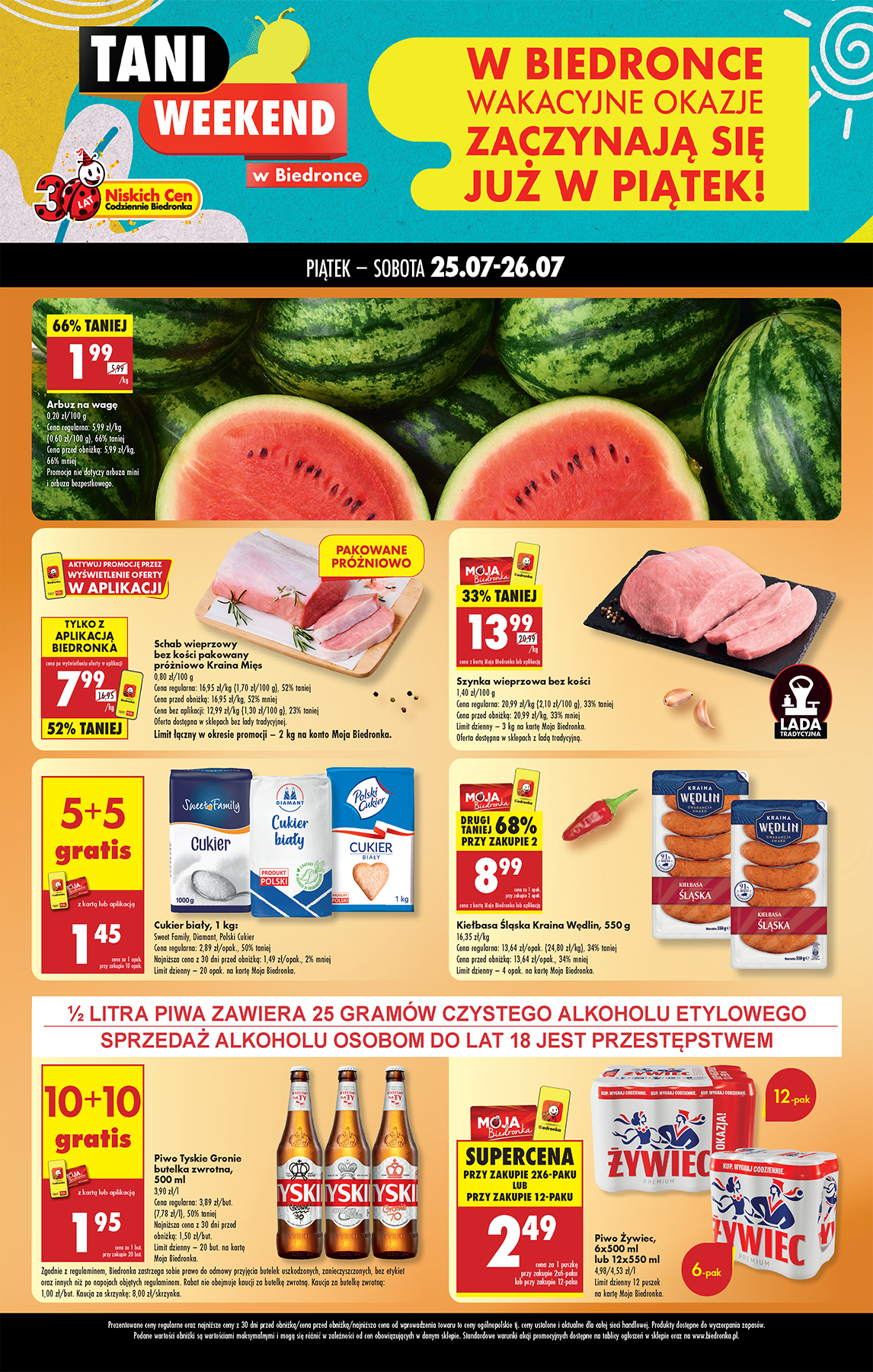 Gazetka Biedronka - Tani weekend ważna od 25.07. - 26.07.