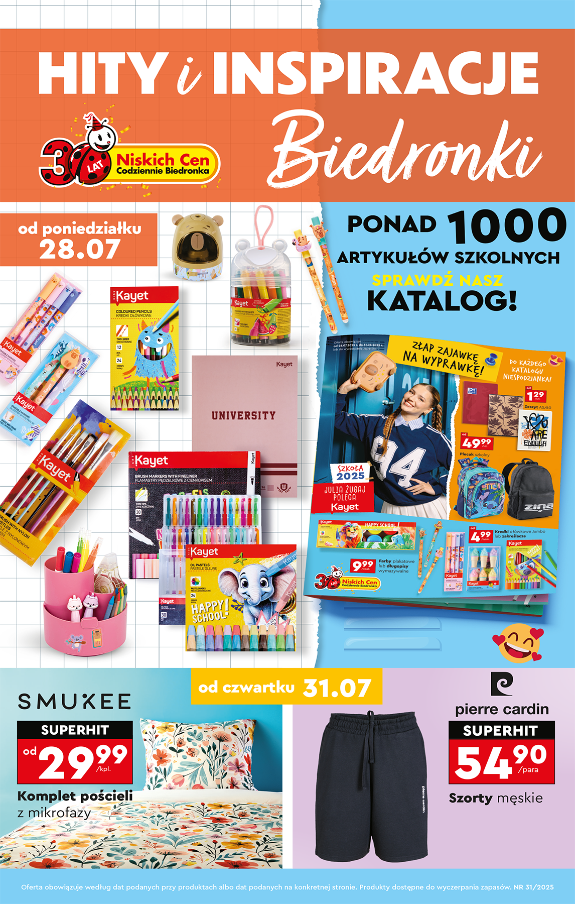 Gazetka Biedronka - Hity i inspiracje ważna od 28.07. - 09.08.