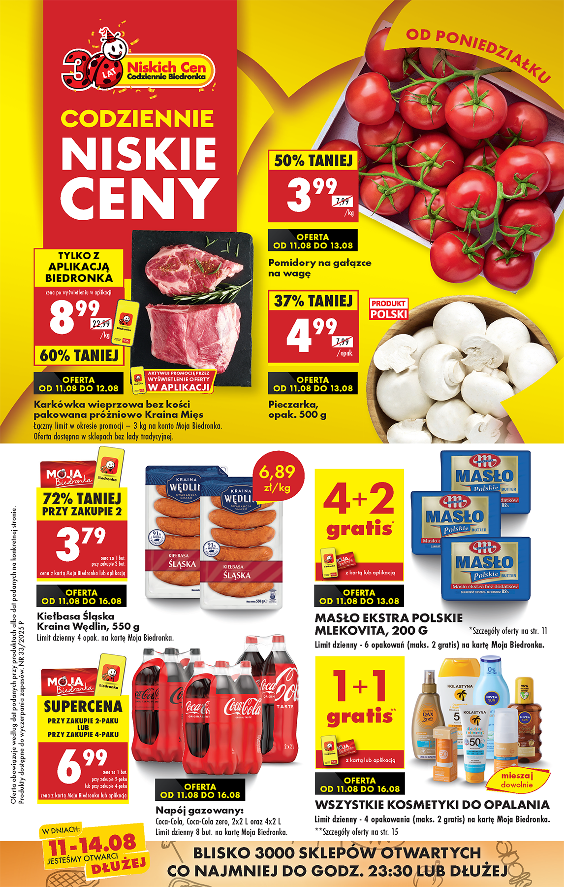 Gazetka Biedronka - ważna od 11.08. do 16.08.