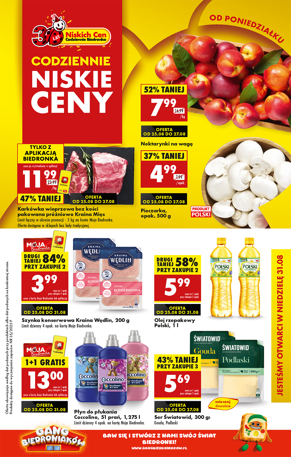 Gazetka Biedronka - ważna od 25.08. do 30.08.