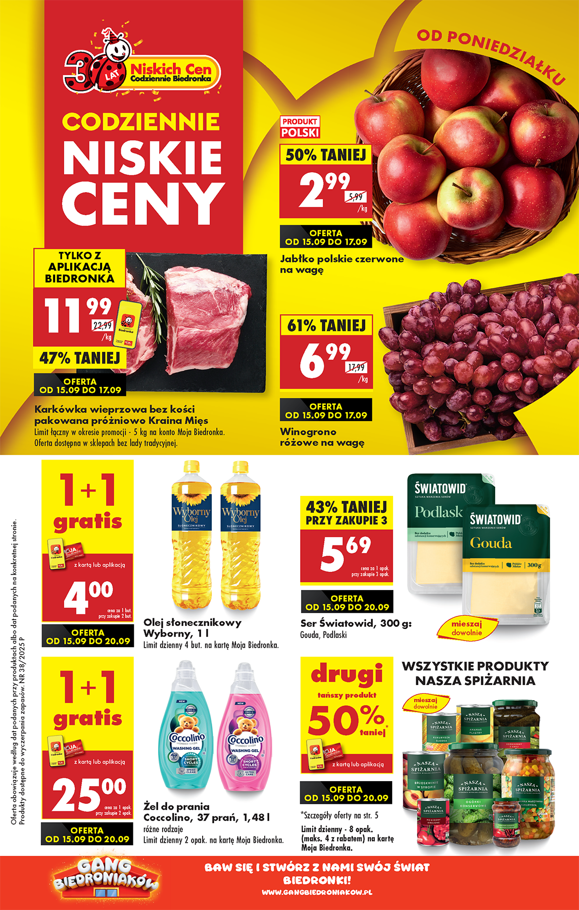 Gazetka Biedronka - ważna od 15.09. do 20.09.
