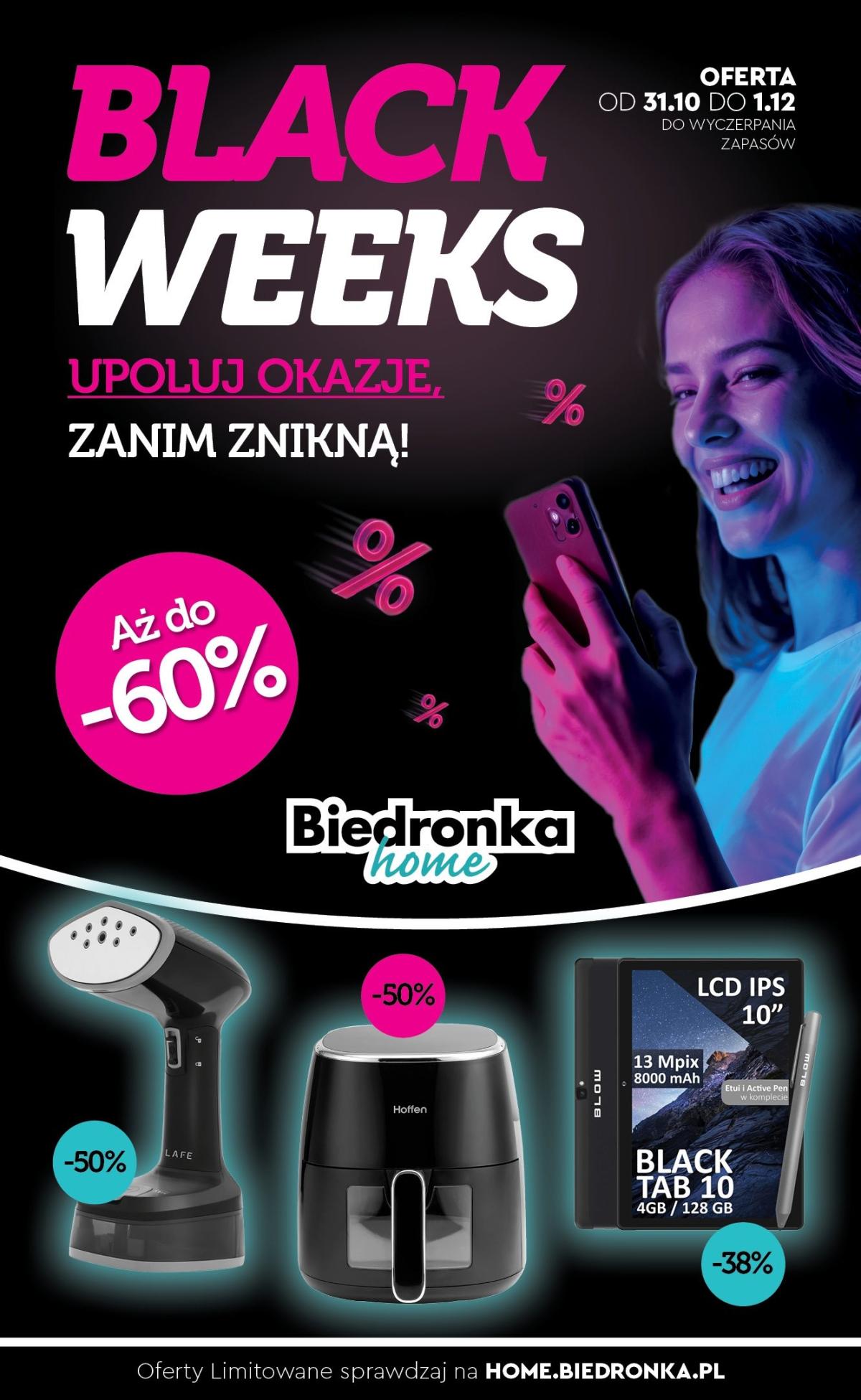 Gazetka Biedronka - Black Week - ważna od 31.10. do 01.12.