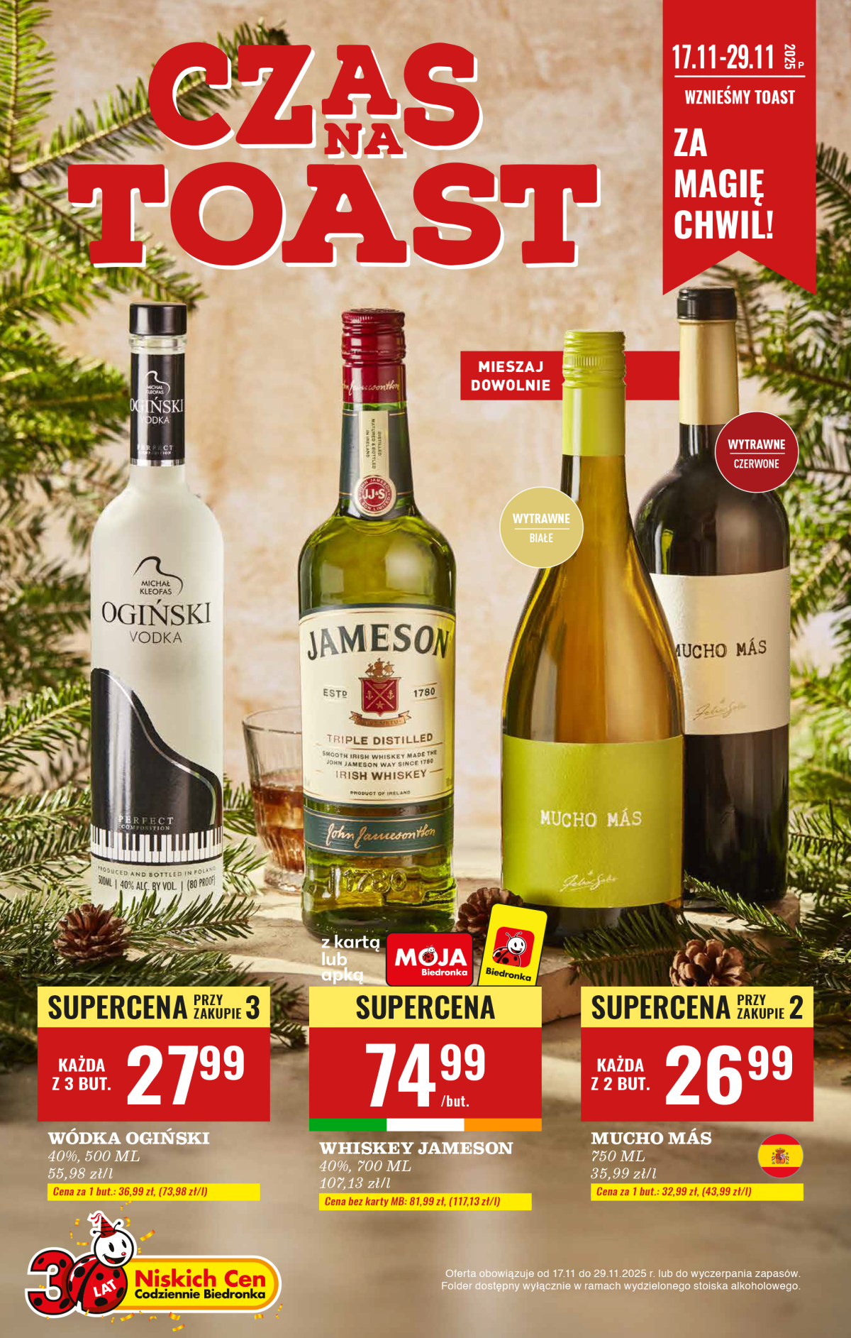 Gazetka Biedronka - Czas na Toast - ważna od 17.11. do 29.11.