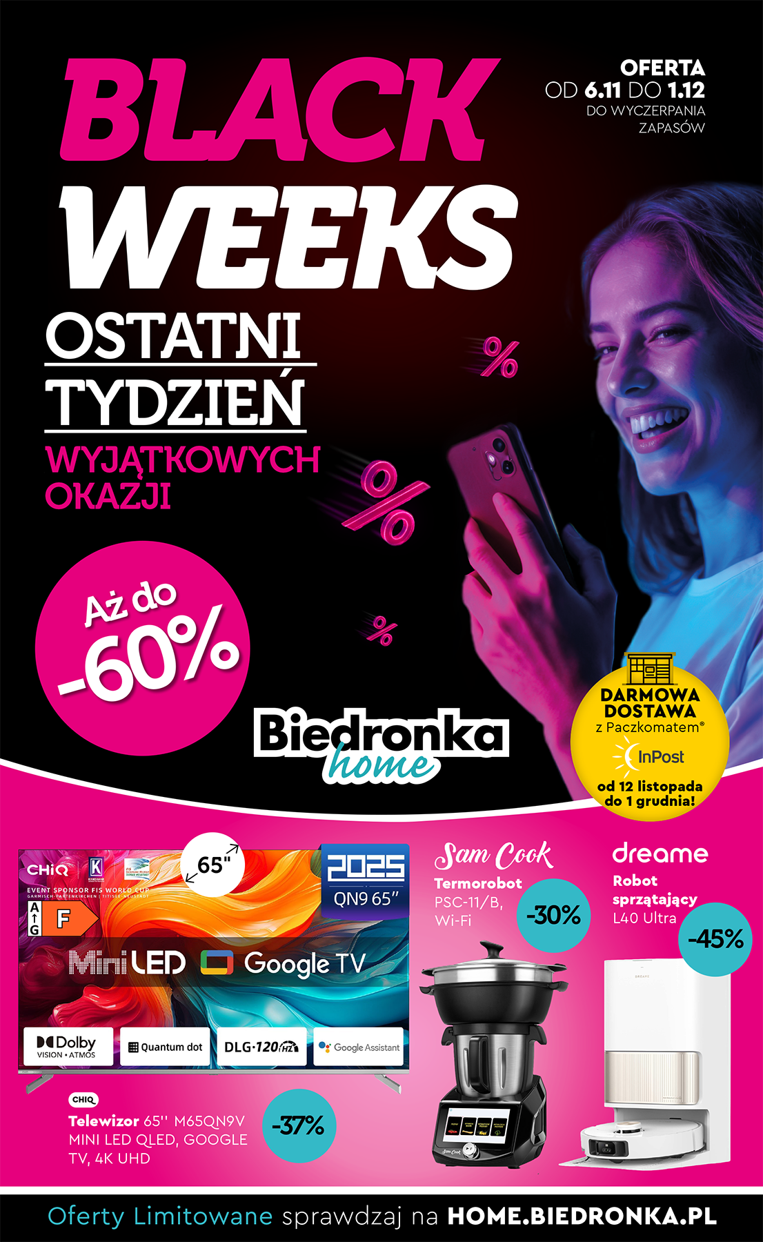 Gazetka Biedronka - Black Week - ważna od 06.11. do 01.12.