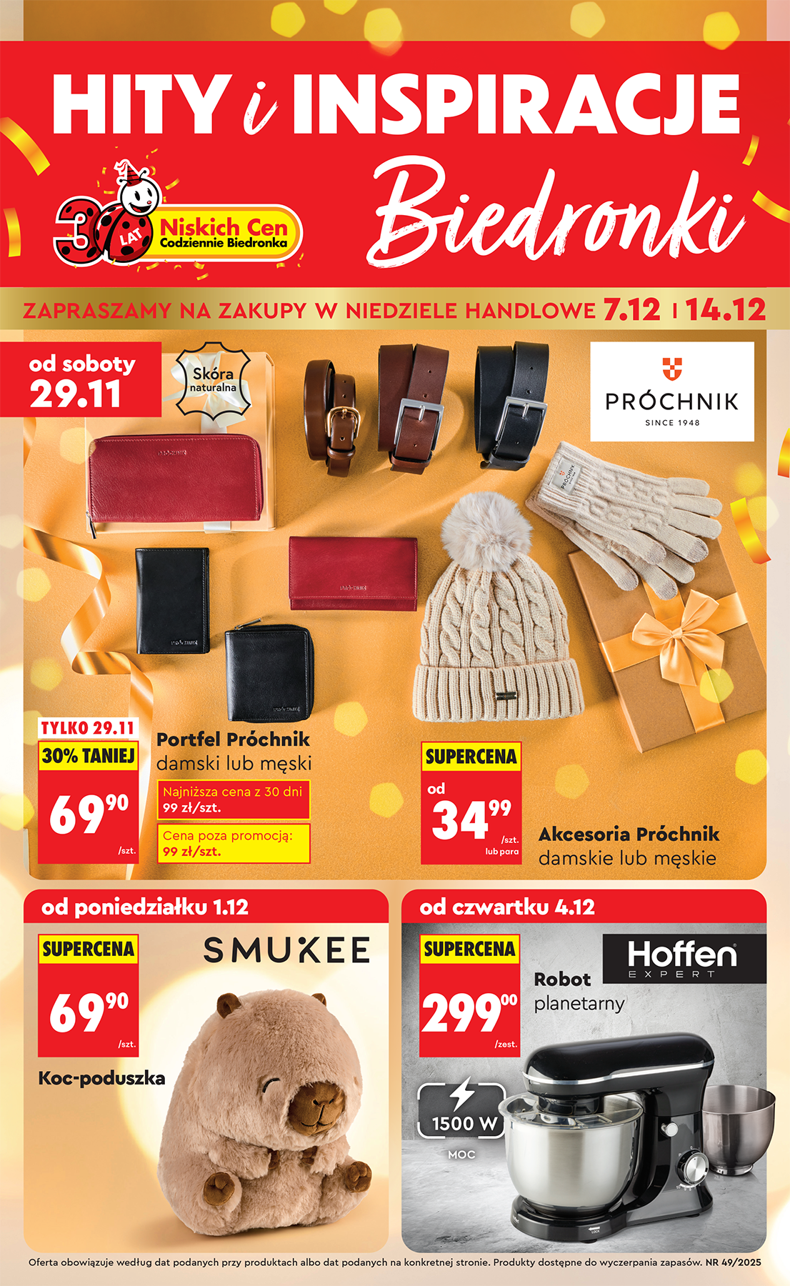 Gazetka Biedronka - Hity i inspiracje - ważna od 29.11. do 17.12.