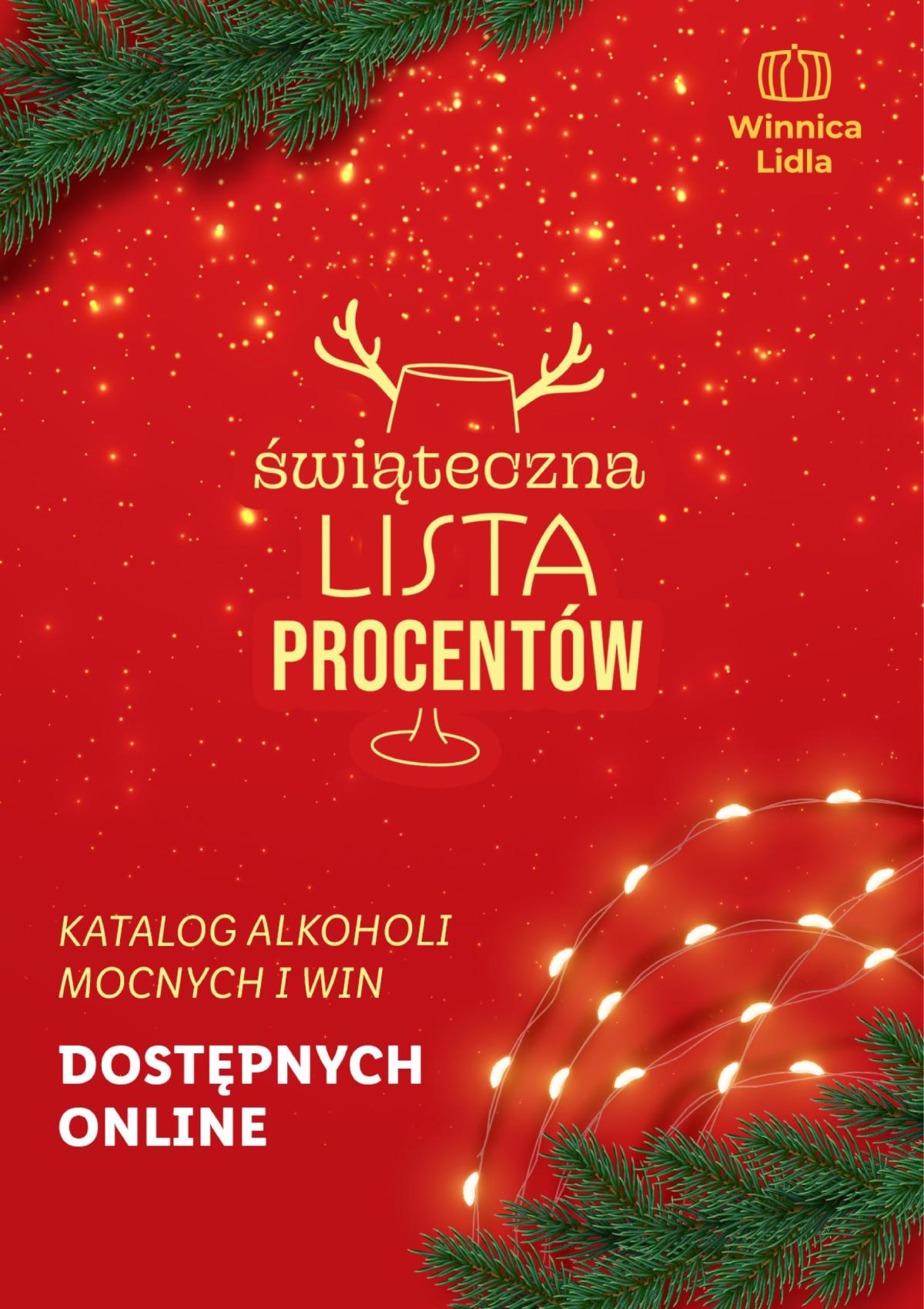 Lidl - Katalog alkoholi mocnych gazetka ważna od 17.12. - 31.12.