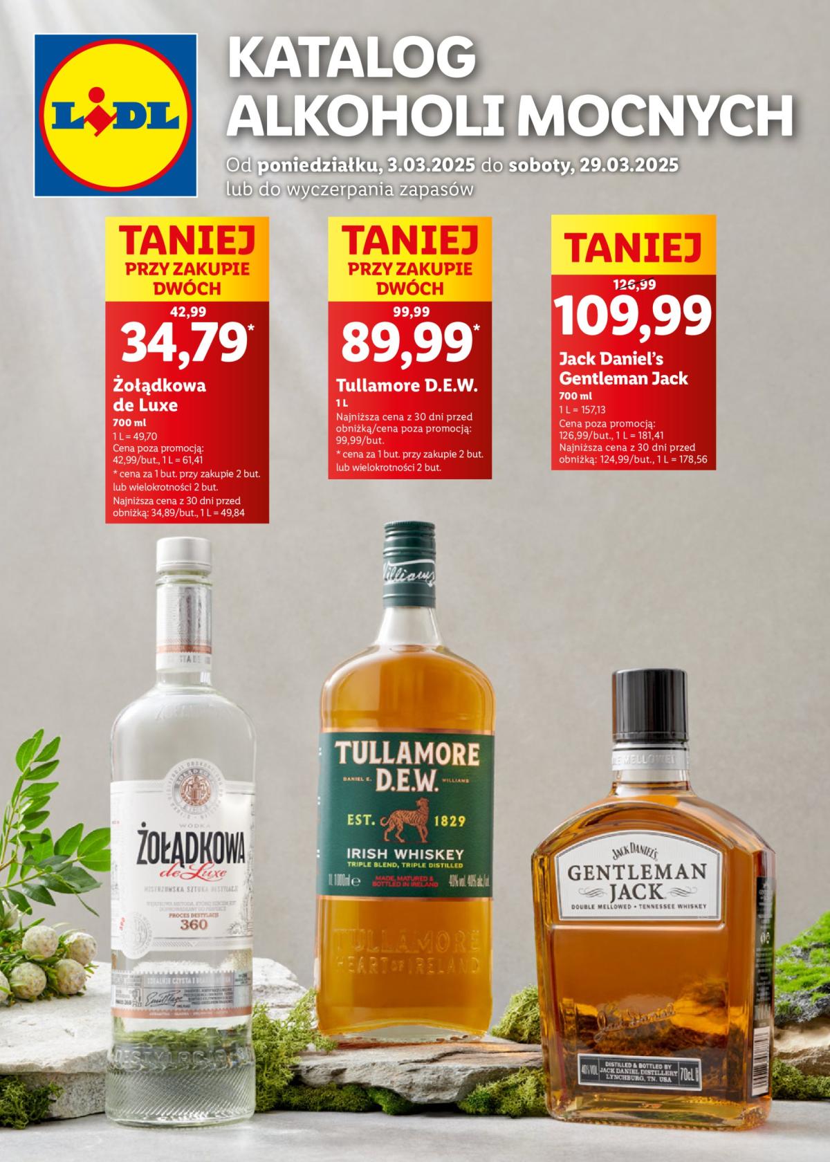 Lidl - Katalog alkoholi mocnych gazetka ważna od 03.03. - 29.03.