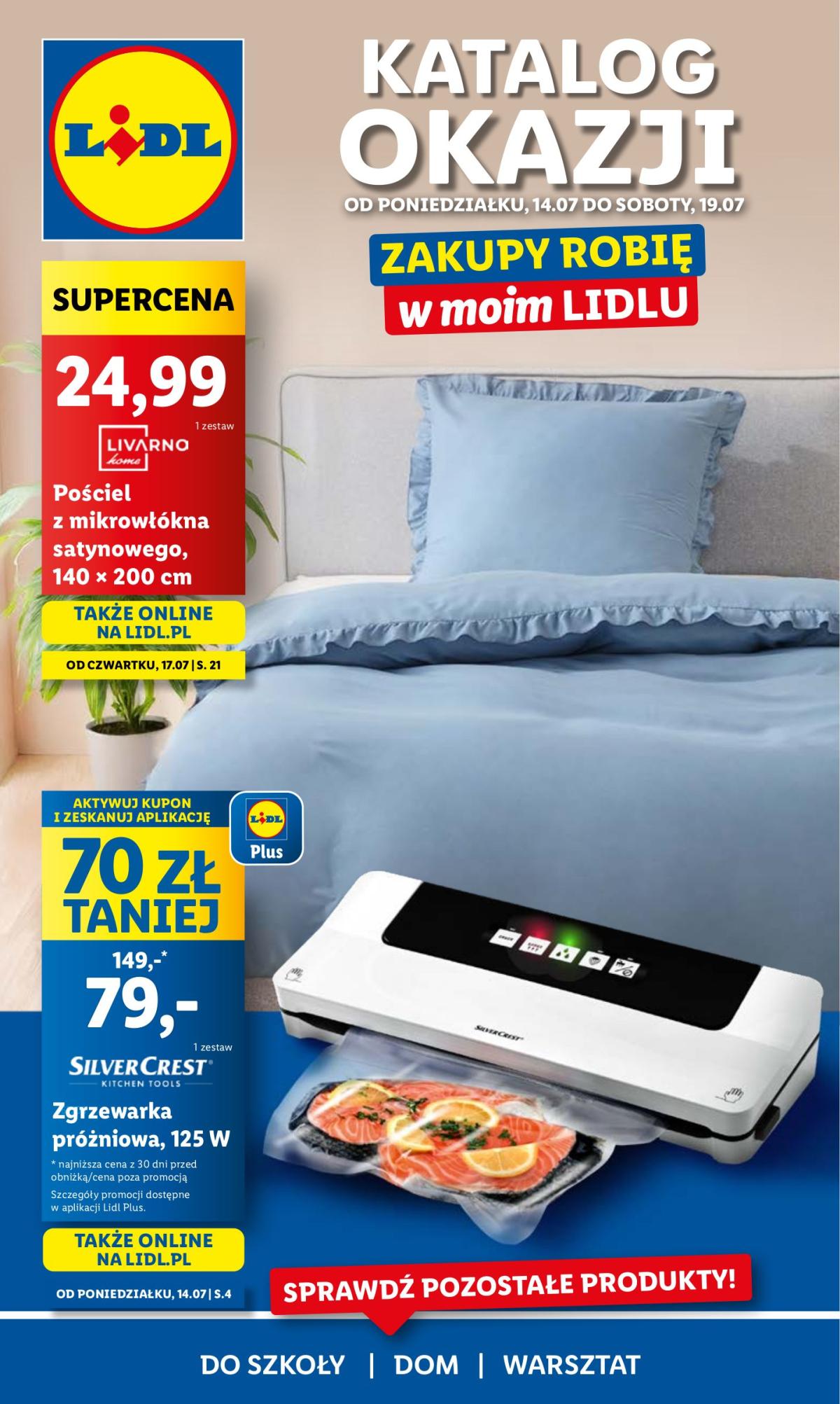 Gazetka Lidl - Katalog Okazji ważna od 14.07. - 19.07.