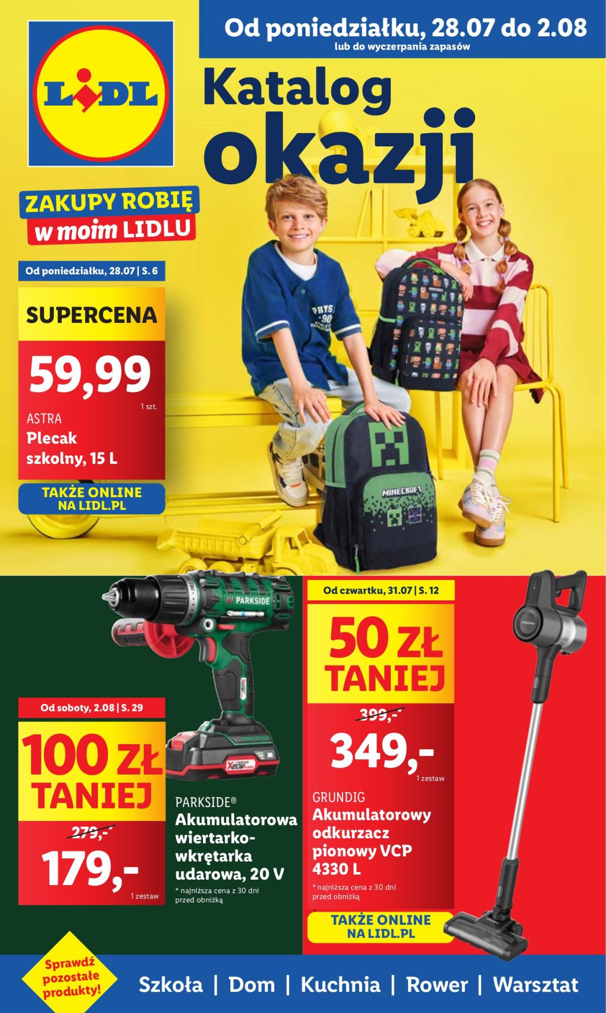 Gazetka Lidl - Katalog Okazji ważna od 28.07. - 02.08.