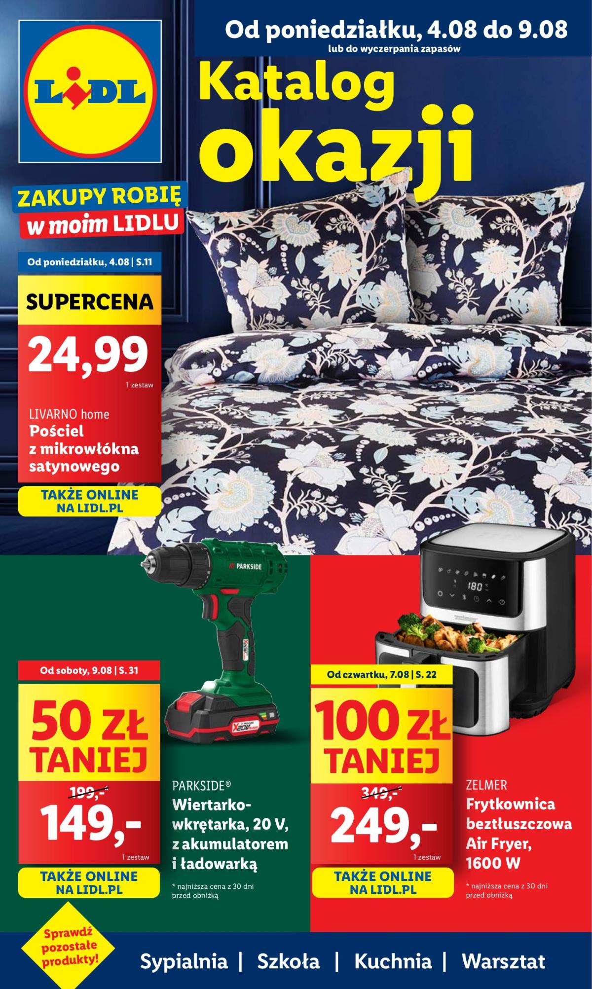 Gazetka Lidl - Katalog Okazji ważna od 04.08. - 09.08.
