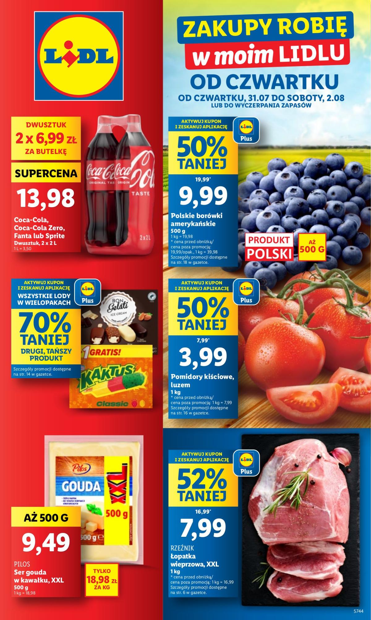 Gazetka Lidl ważna od 31.07. - 02.08.
