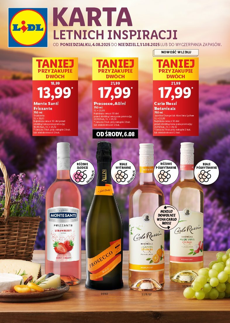 Gazetka Lidl - Karta win - ważna od 04.08. do 31.08.