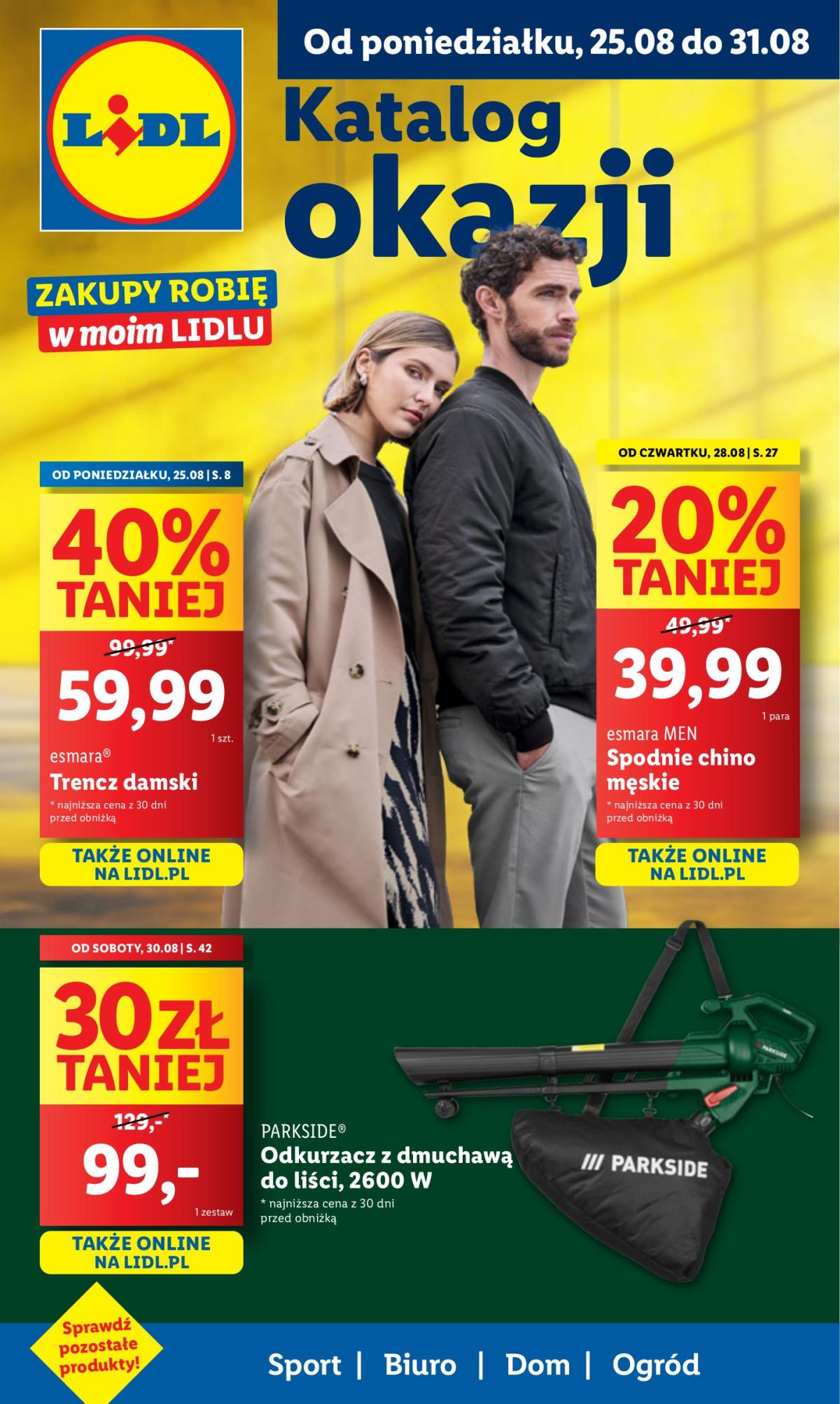Gazetka Lidl - Katalog Okazji - ważna od 25.08. do 31.08.