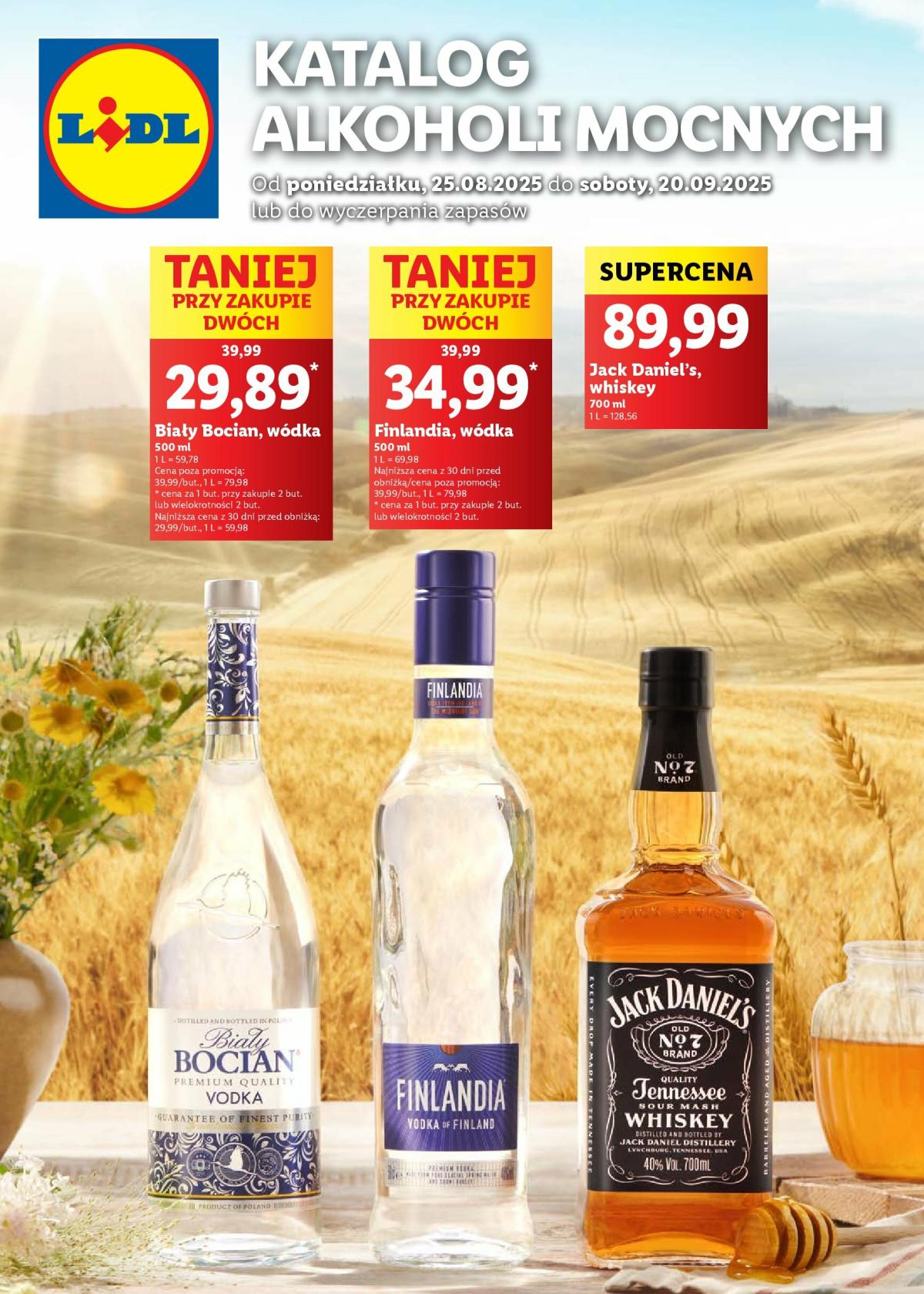 Gazetka Lidl - Katalog alkoholi mocnych - ważna od 25.08. do 20.09.