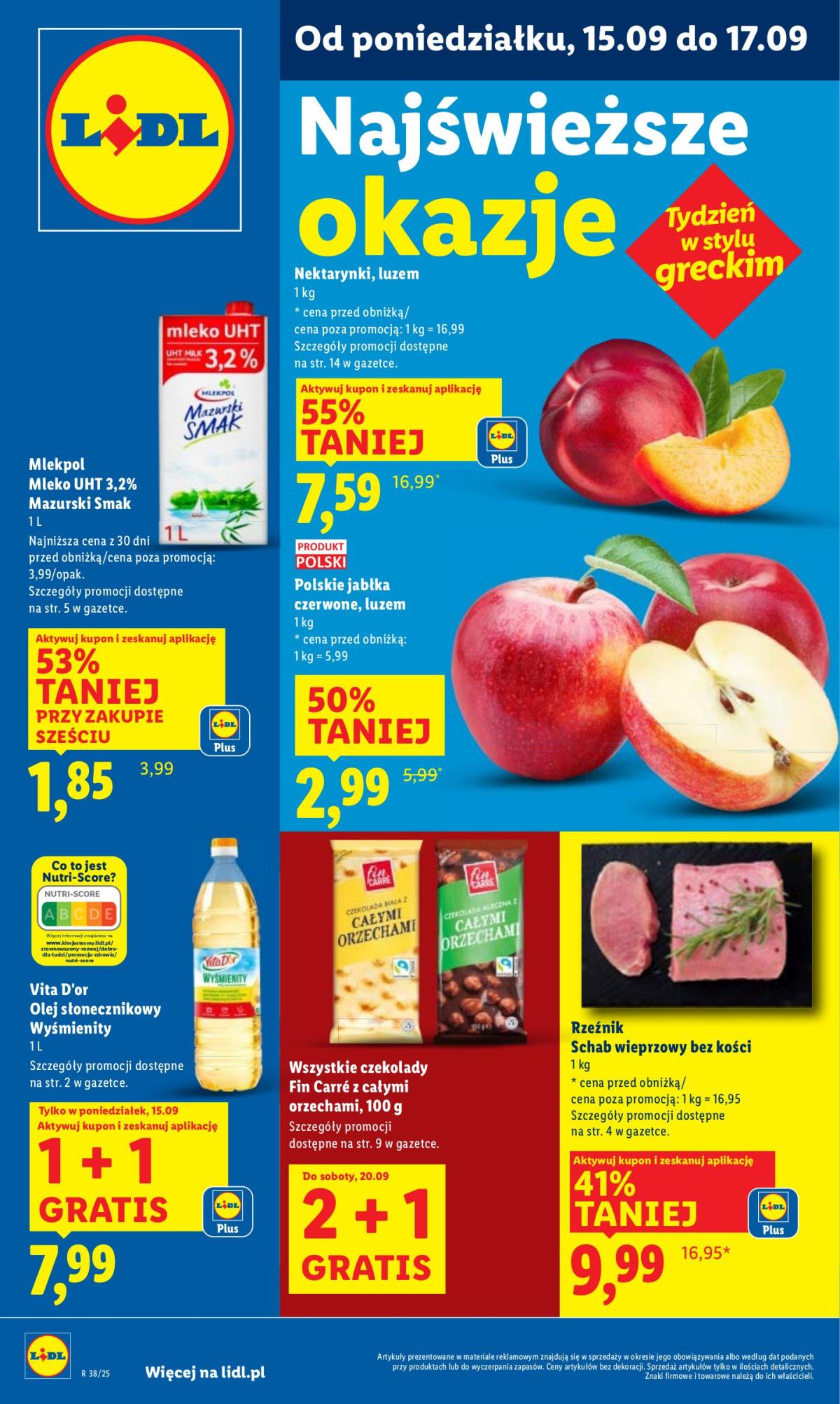 Gazetka Lidl - ważna od 15.09. do 17.09.