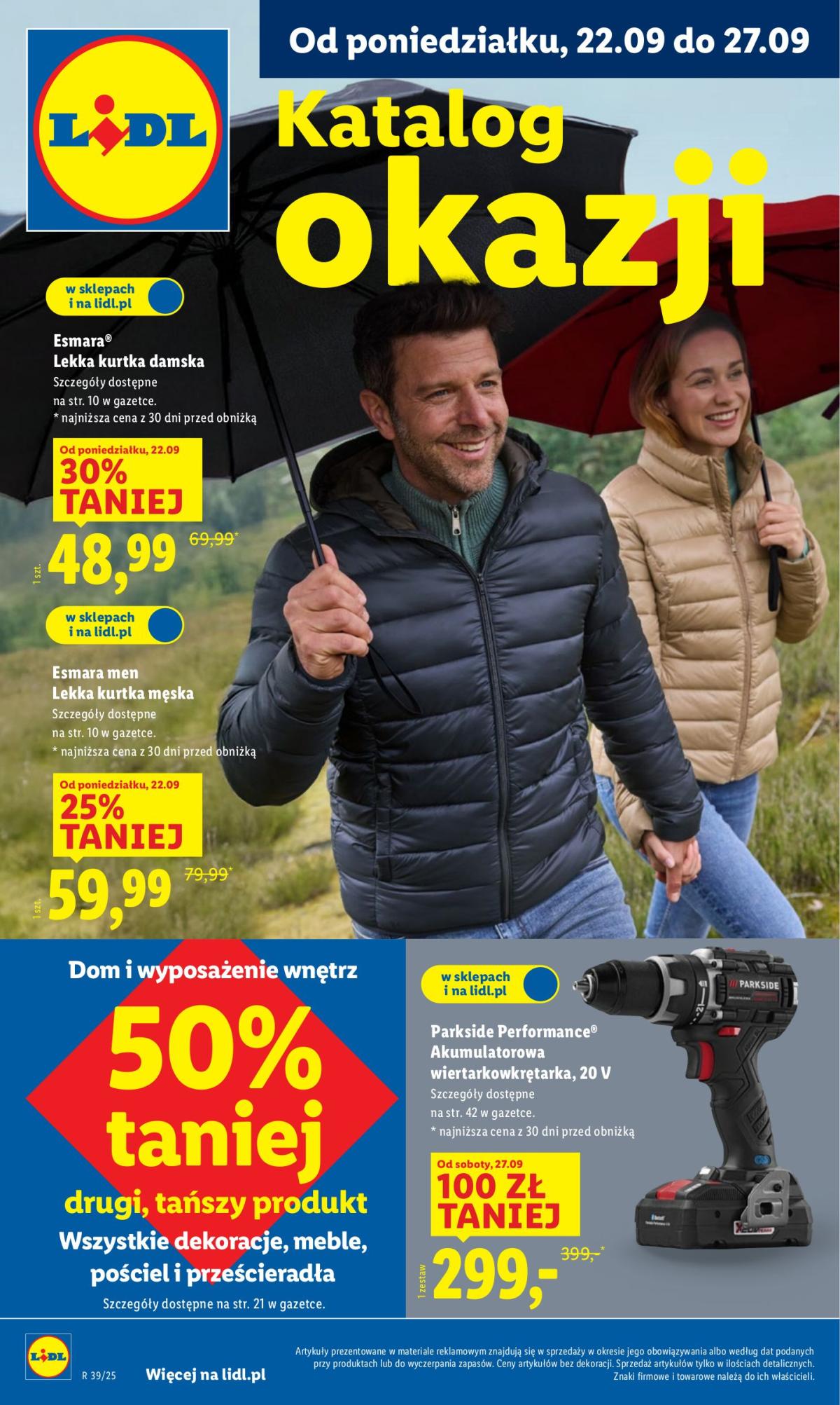 Gazetka Lidl - Katalog Okazji - ważna od 22.09. do 27.09.