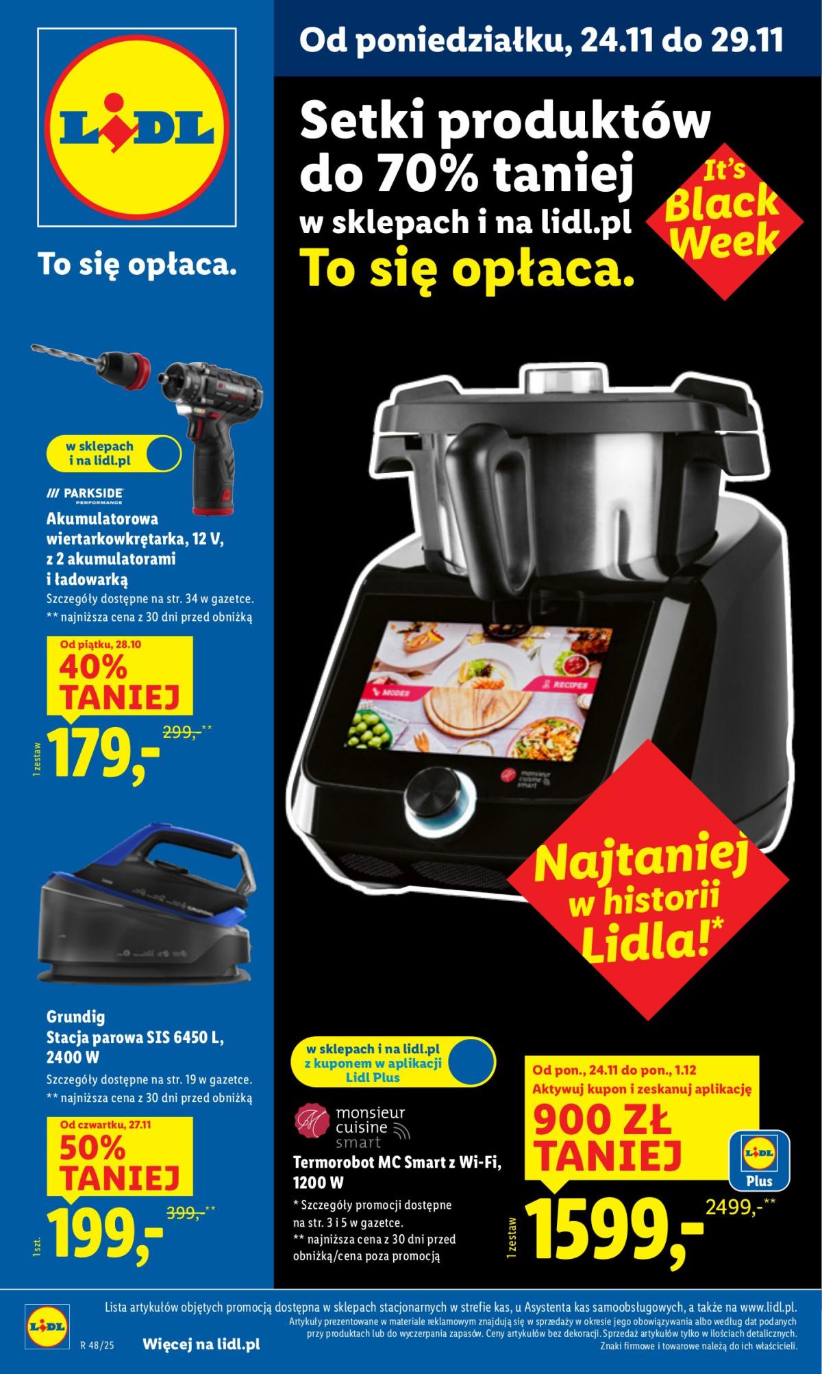 Gazetka Lidl - Black Week - ważna od 24.11. do 29.11.